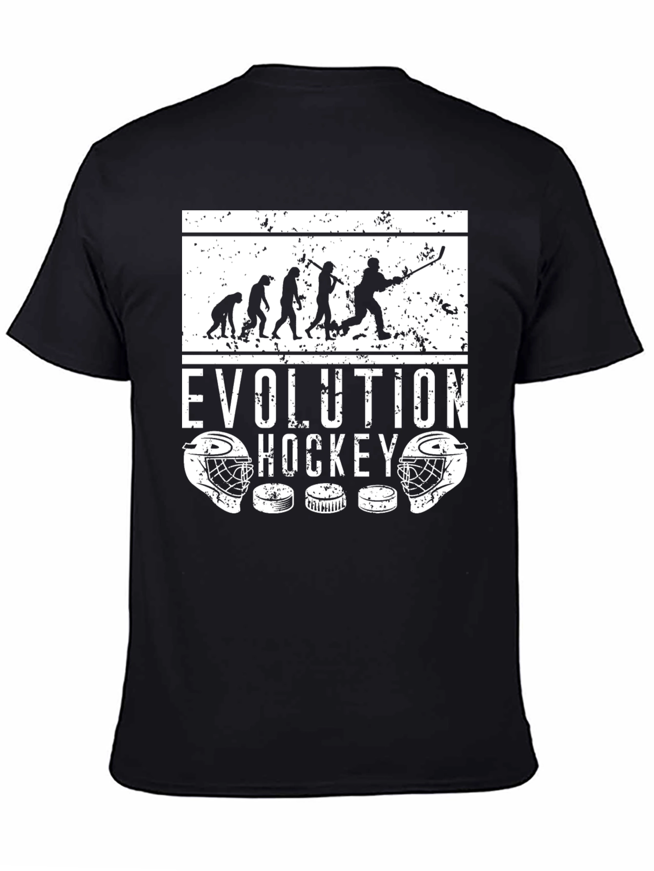 Hockey Evolution Graphic Tee - Black