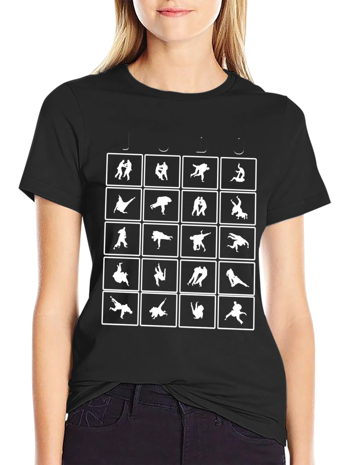 Martial Arts Silhouette Graphic Tee