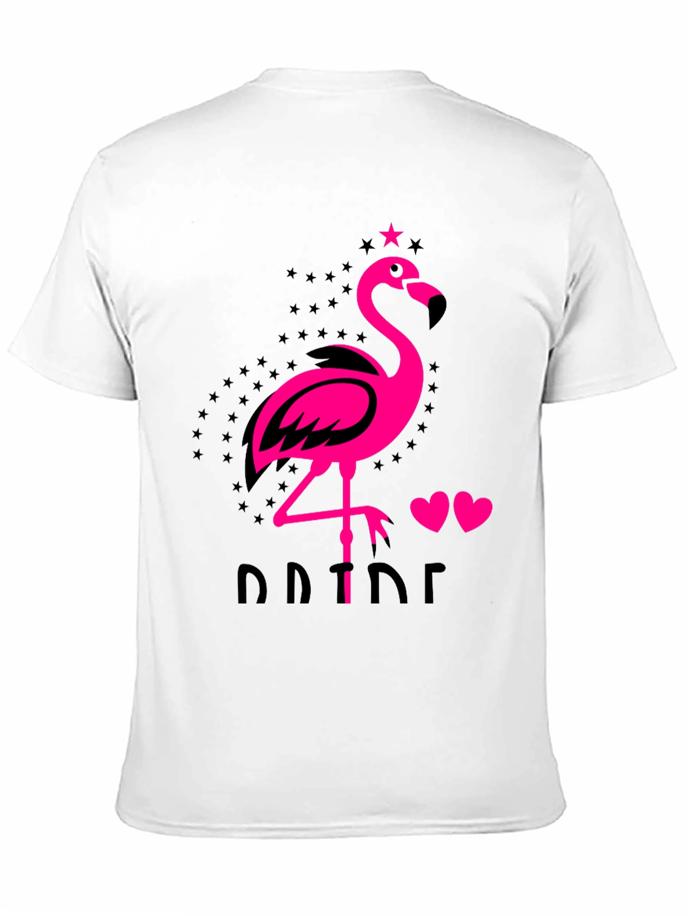 Flamingo Pride Graphic Tee - Mens Black T-Shirt