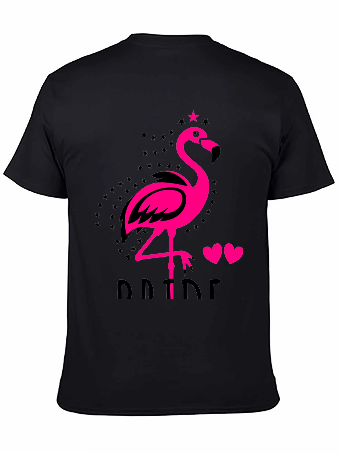 Flamingo Pride Graphic Tee - Mens Black T-Shirt