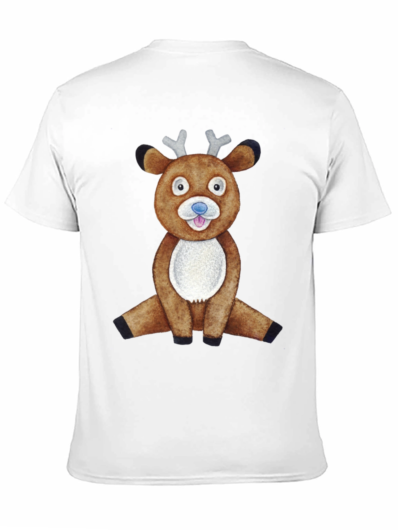Cute Reindeer Graphic Tee - Fun Holiday Apparel