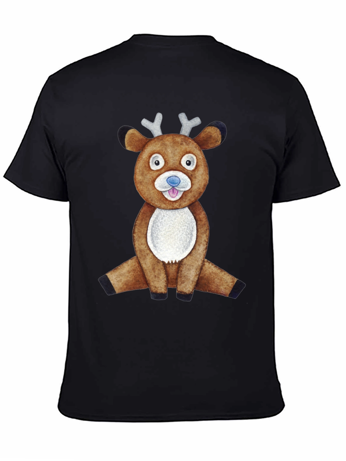 Cute Reindeer Graphic Tee - Fun Holiday Apparel