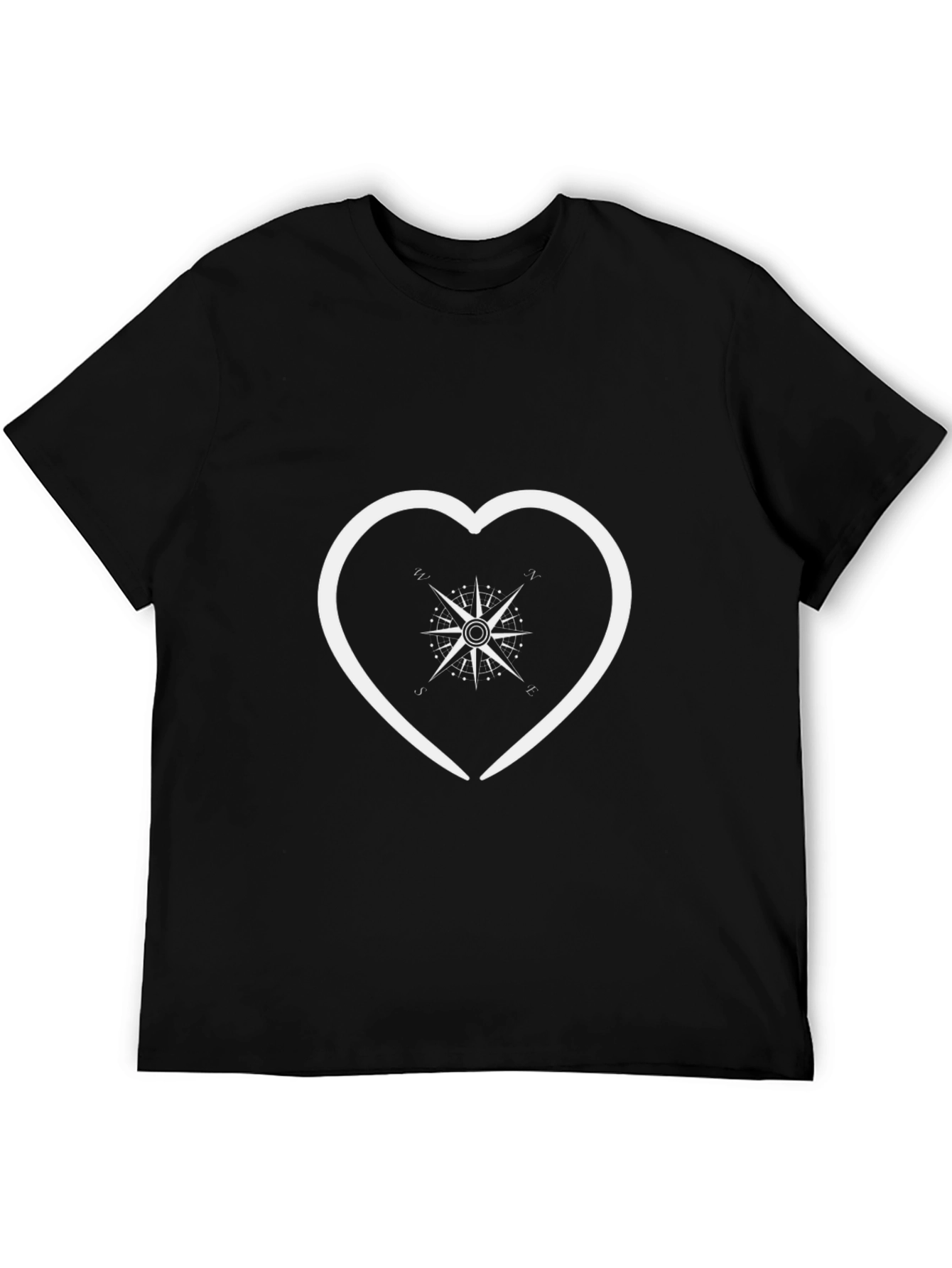 Heart Compass Graphic T-Shirt