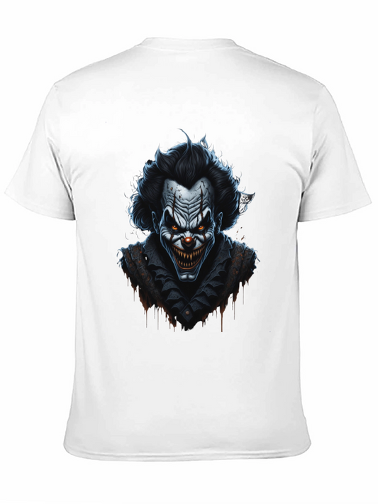 Creepy Clown Graphic Tee - Horror Halloween Shirt