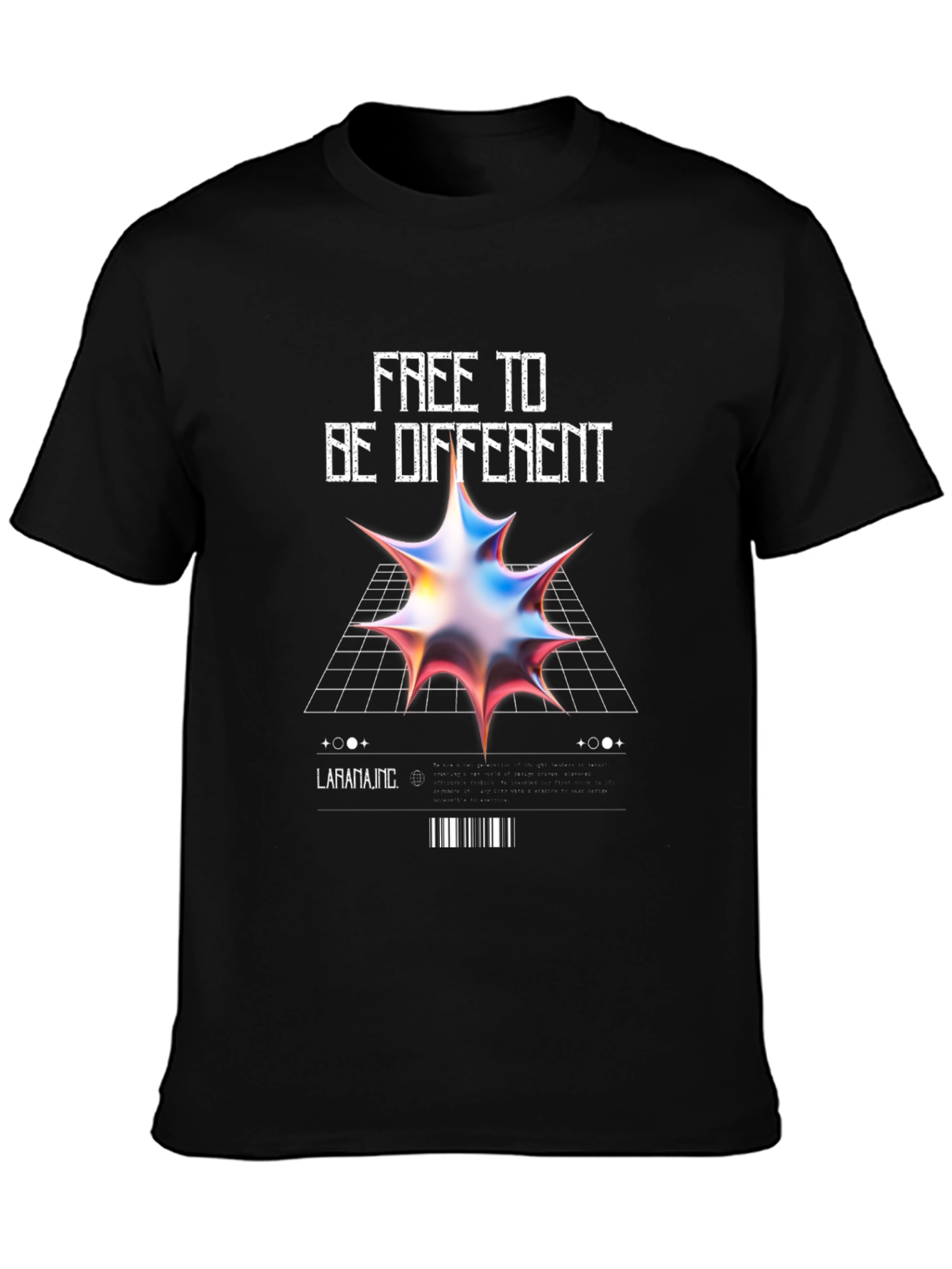Free to Be Different Graphic Tee - Black
