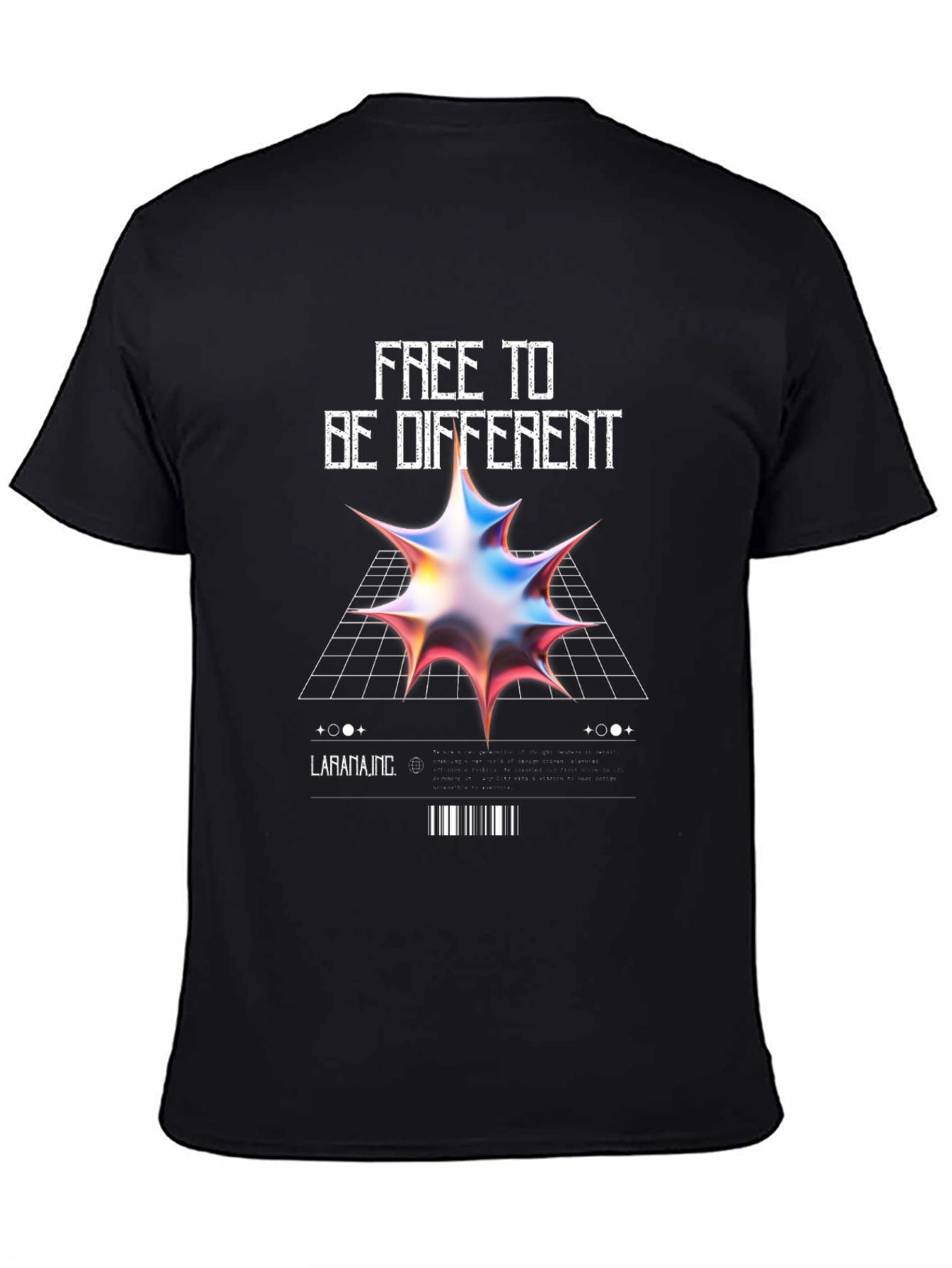 Free to Be Different Graphic Tee - Black