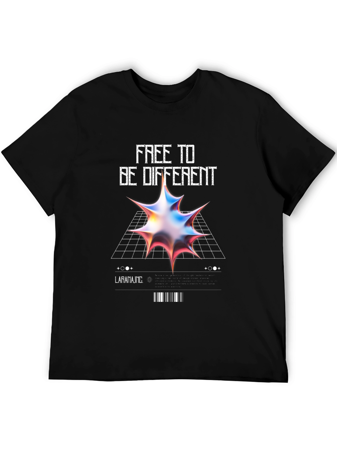 Free to Be Different Graphic Tee - Black