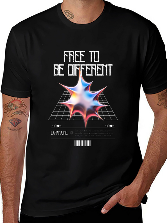 Free to Be Different Graphic Tee - Black