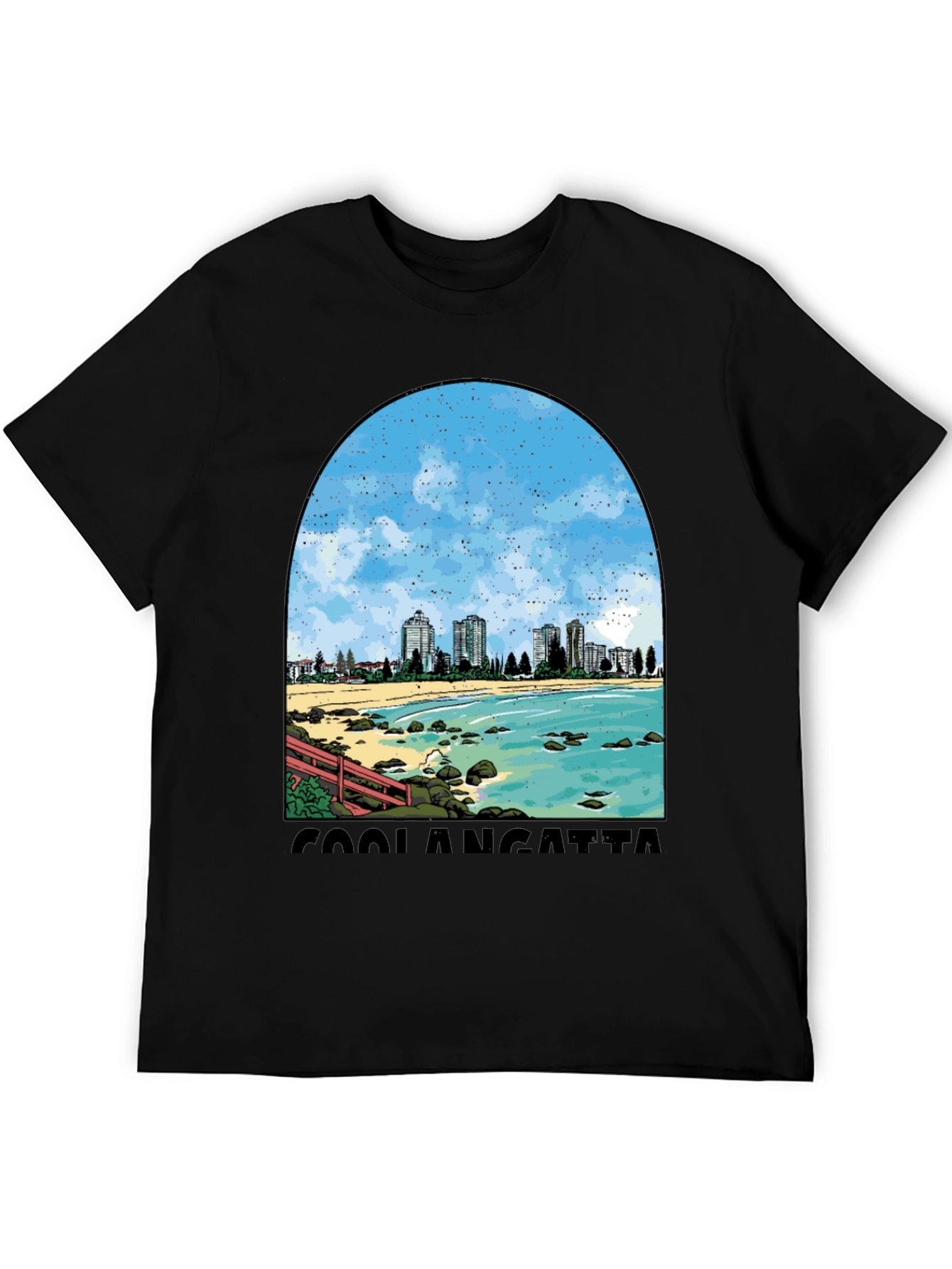 Coolangatta Beach Graphic Tee - Stylish Comfort