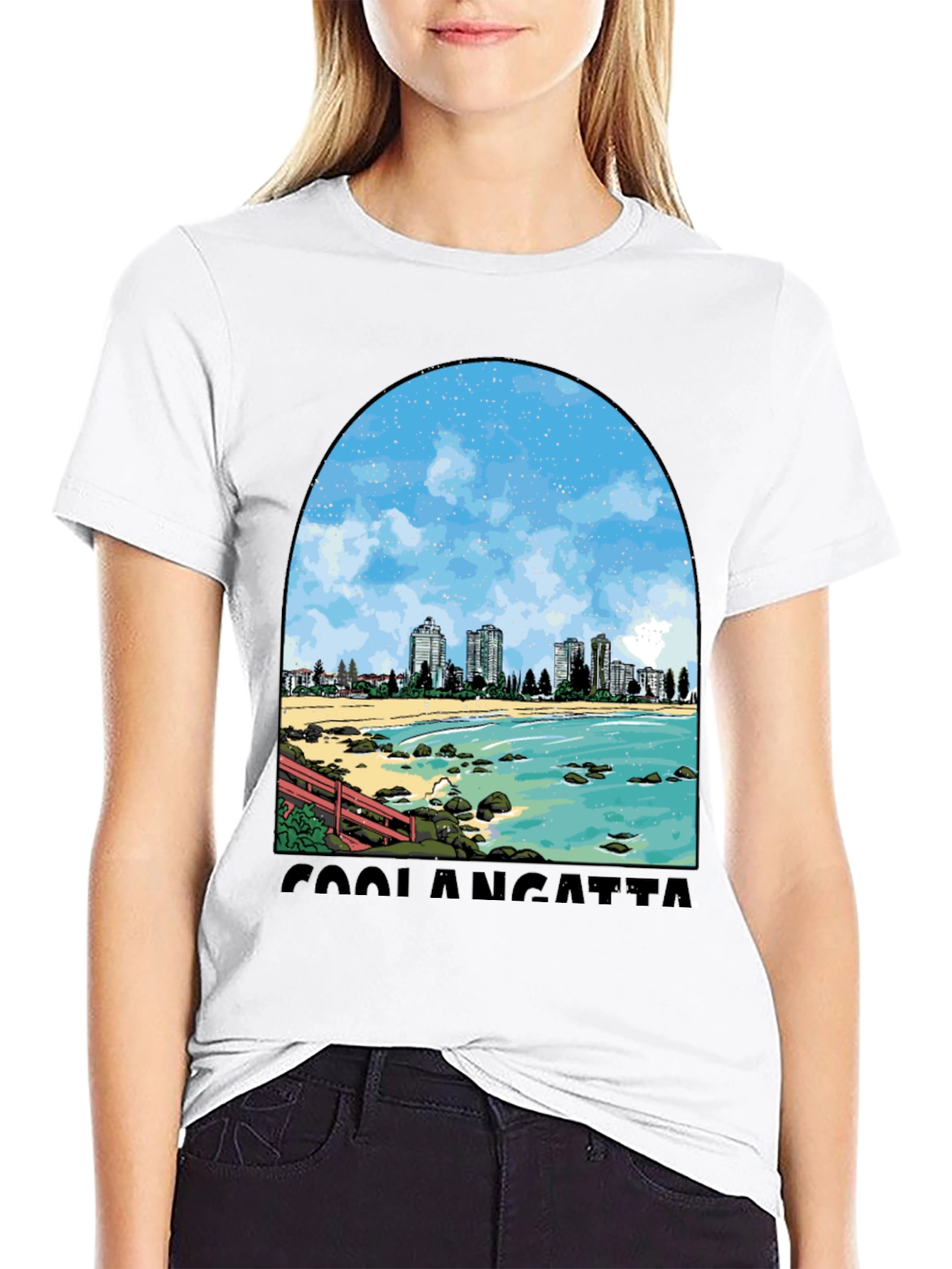 Coolangatta Beach Graphic Tee - Stylish Comfort