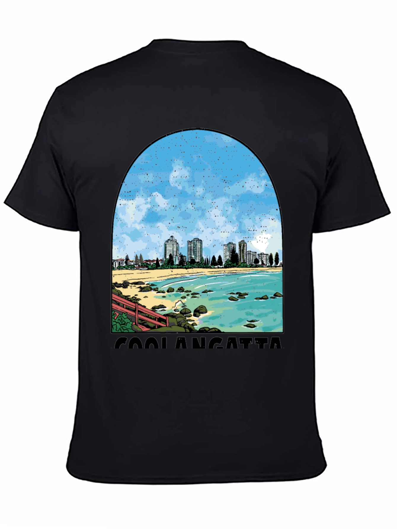 Coolangatta Beach Graphic Tee - Stylish Comfort