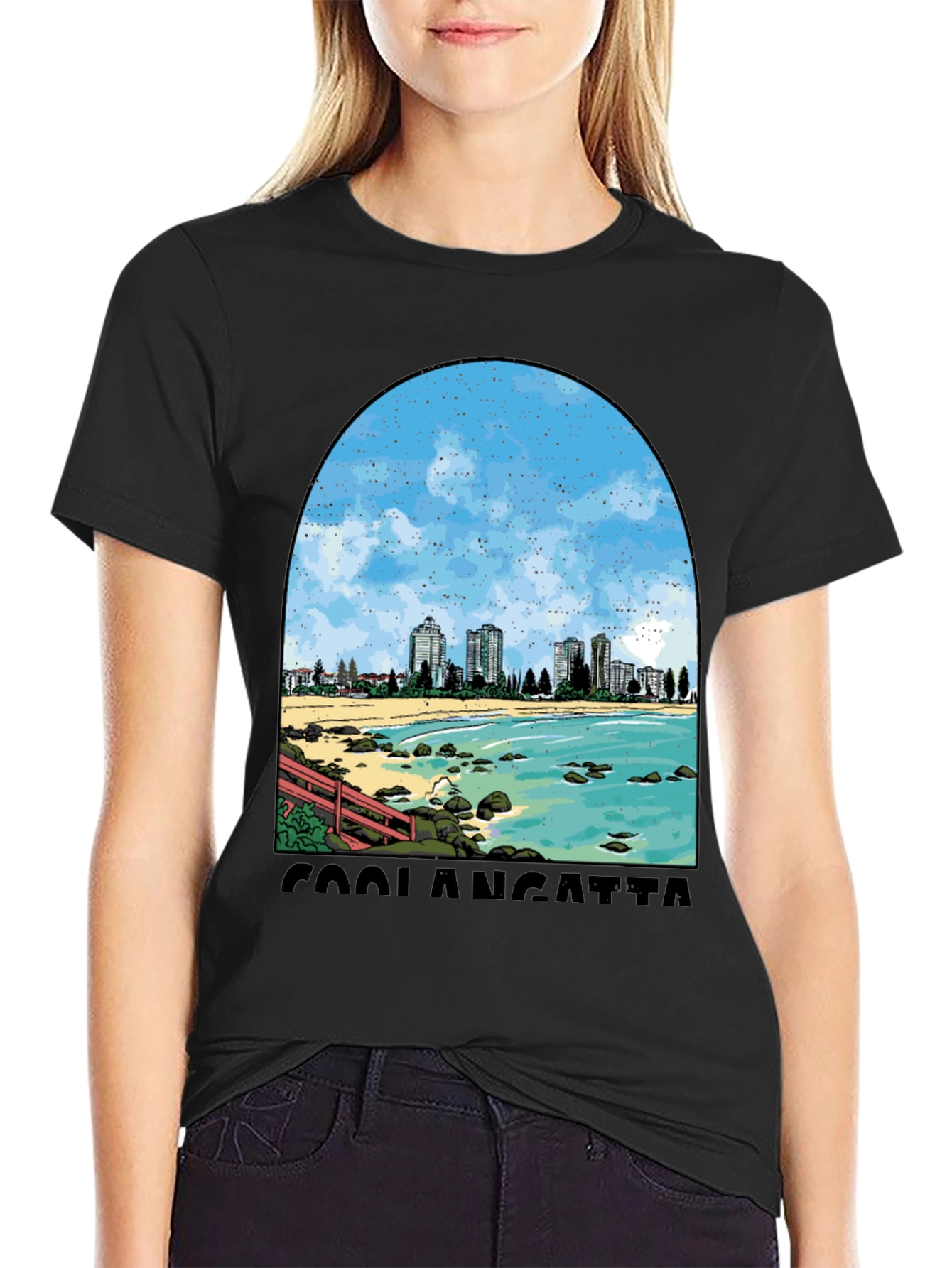 Coolangatta Beach Graphic Tee - Stylish Comfort