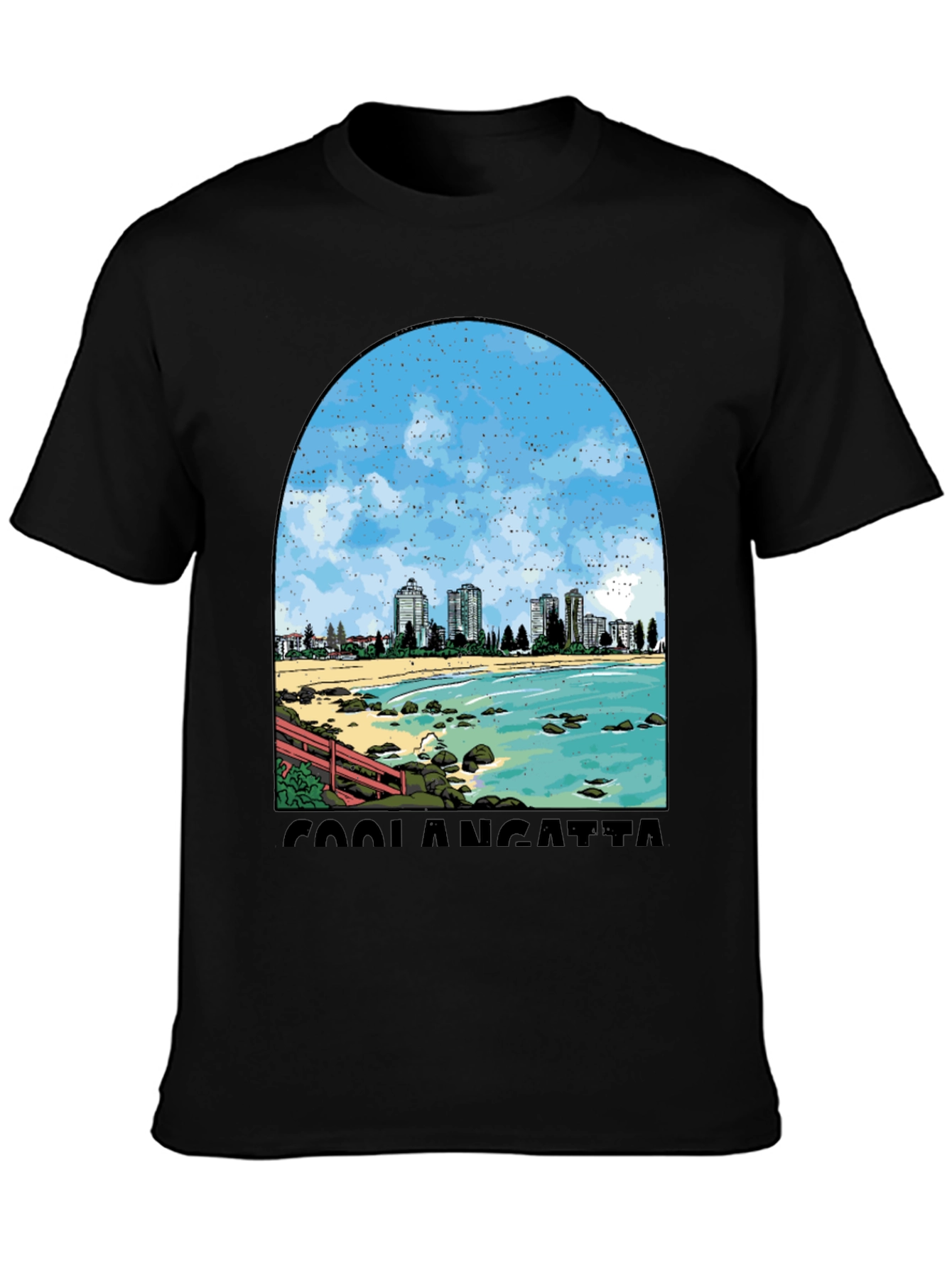Coolangatta Beach Graphic Tee - Stylish Comfort