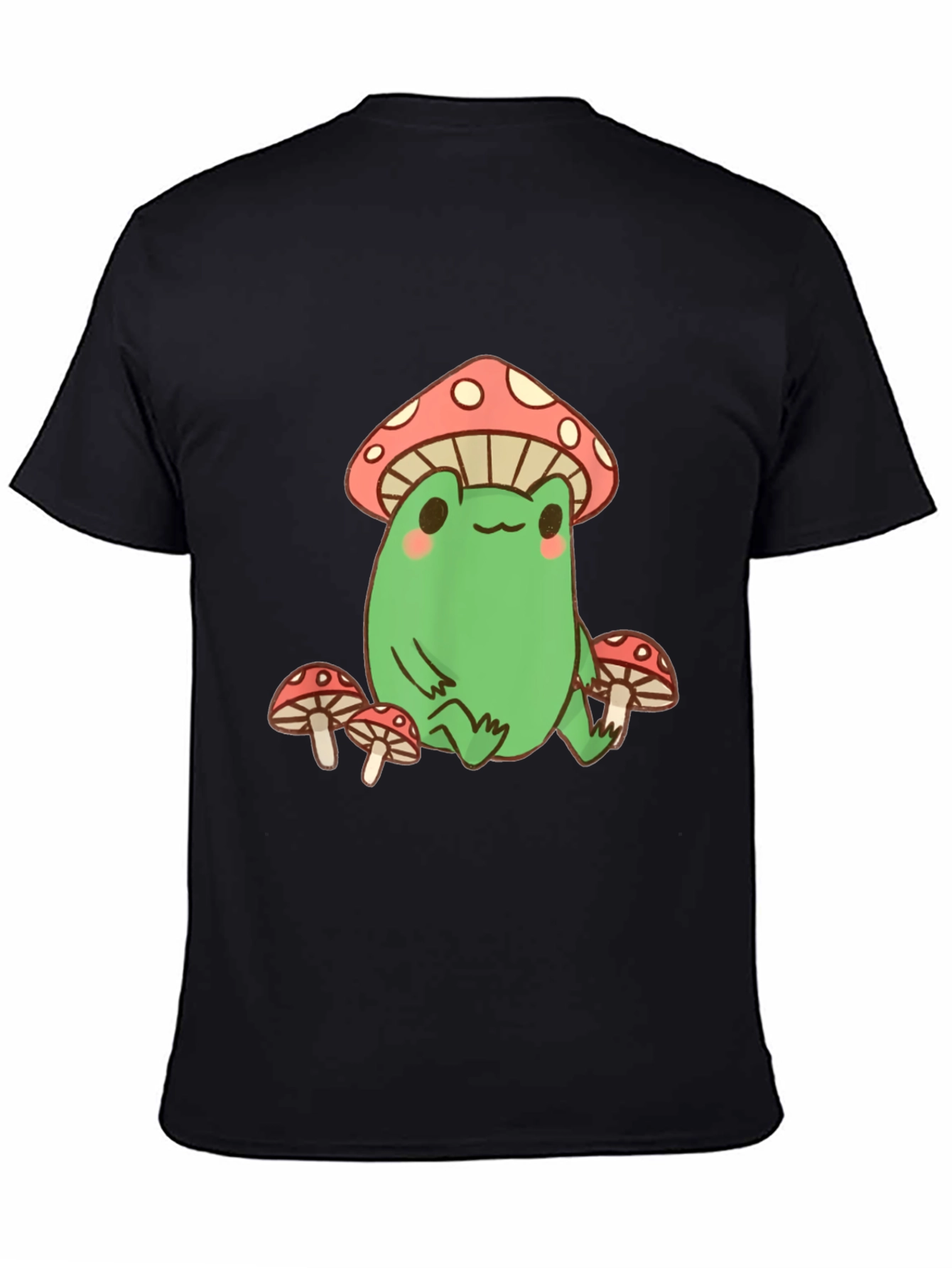Mushroom Frog Graphic Tee - Black