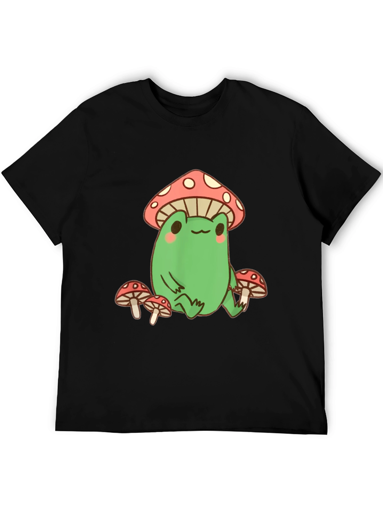 Mushroom Frog Graphic Tee - Black