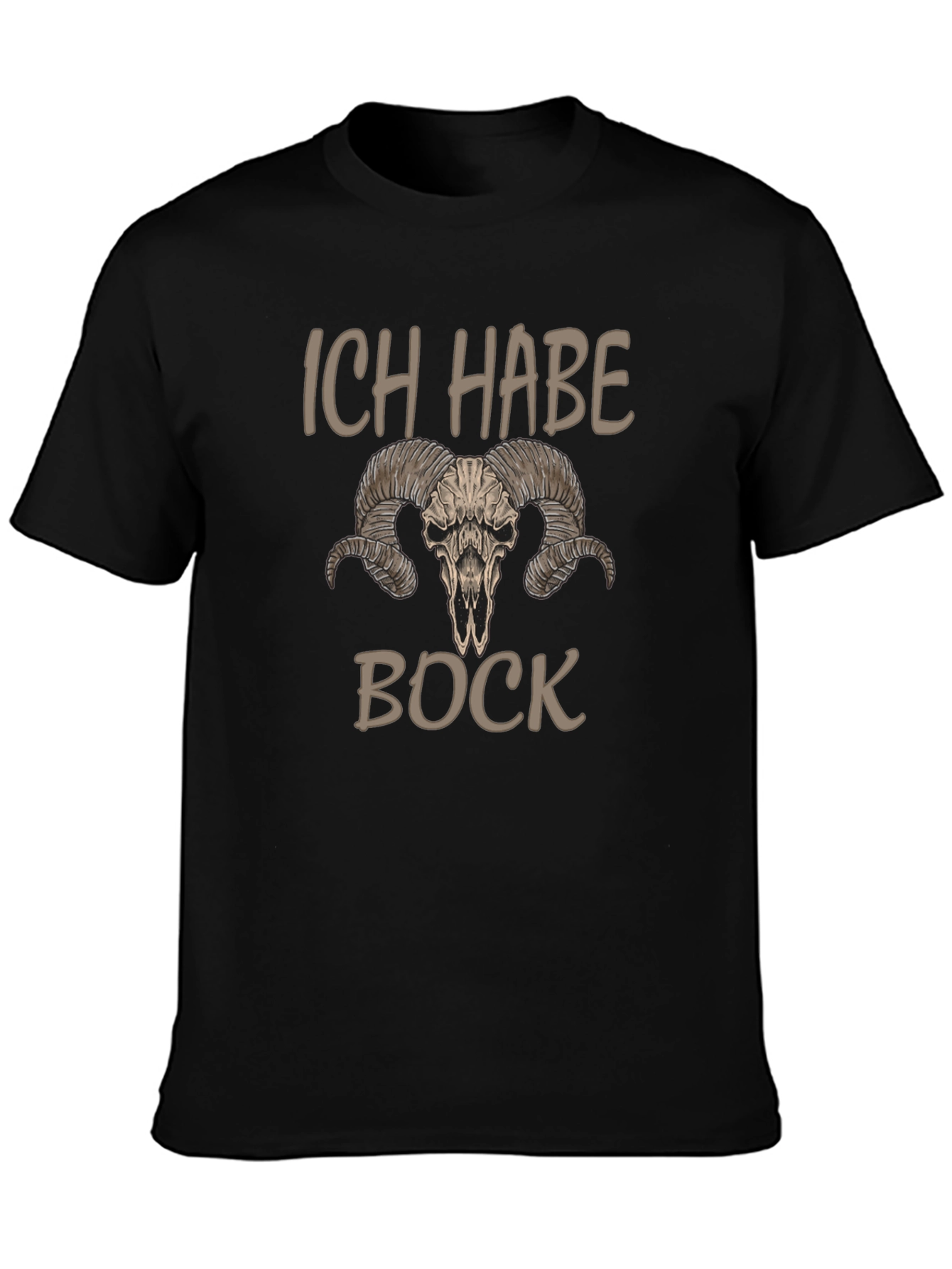 Ich Habe Bock T-Shirt with Ram Skull