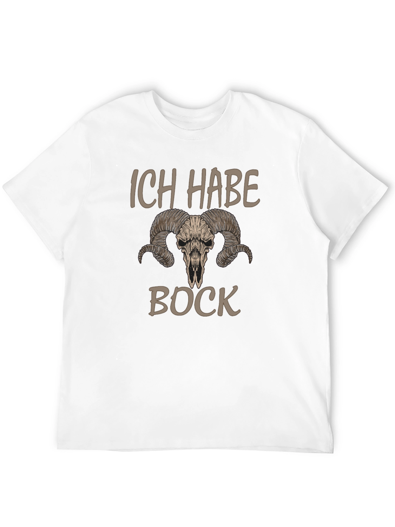Ich Habe Bock T-Shirt with Ram Skull