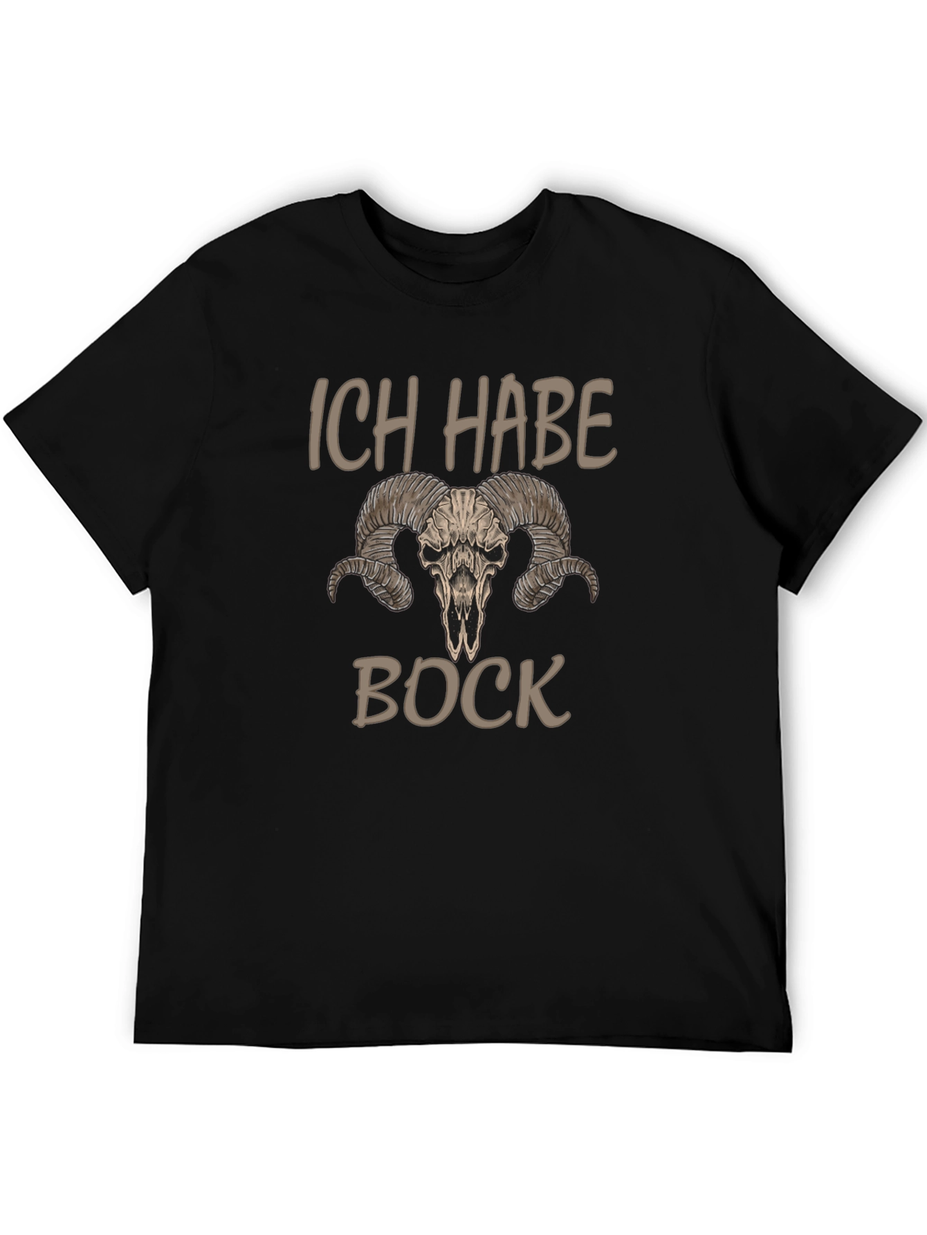 Ich Habe Bock T-Shirt with Ram Skull