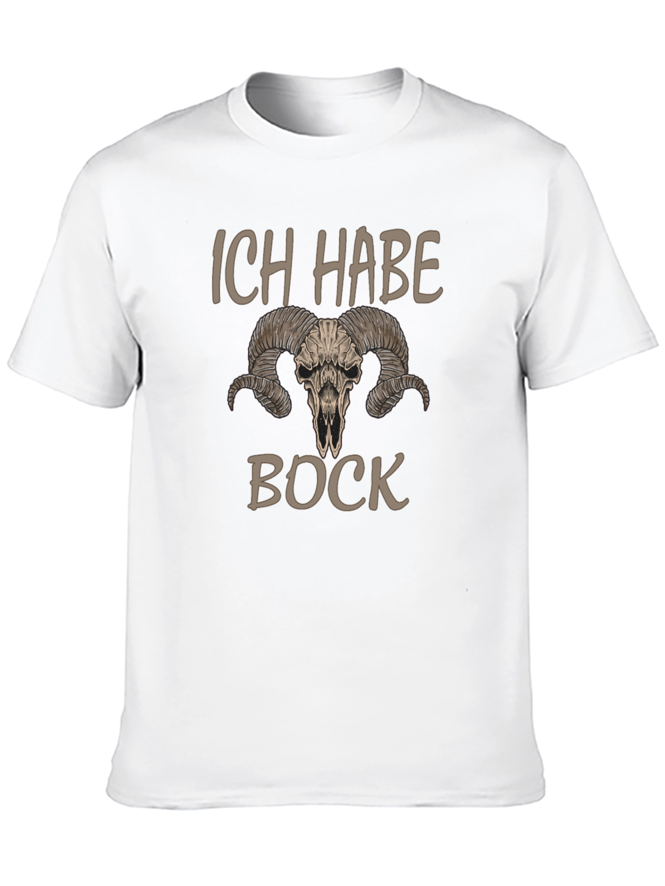 Ich Habe Bock T-Shirt with Ram Skull