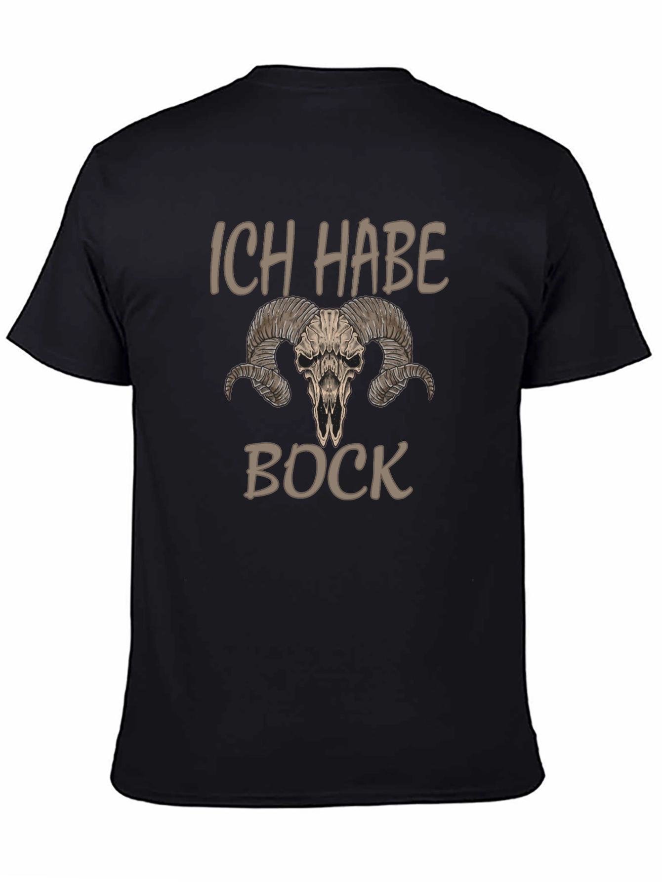Ich Habe Bock T-Shirt with Ram Skull