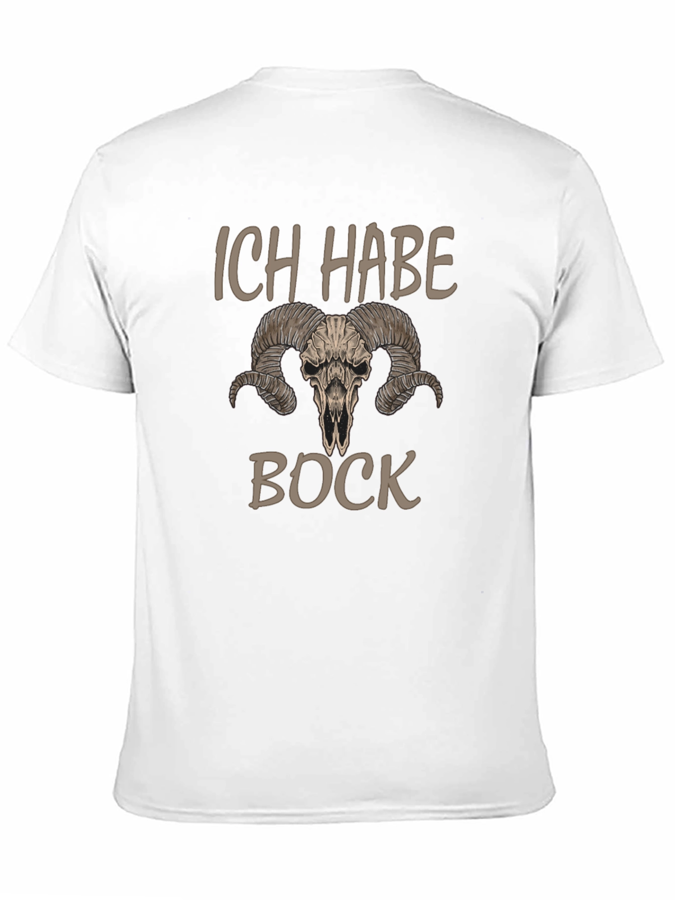 Ich Habe Bock T-Shirt with Ram Skull