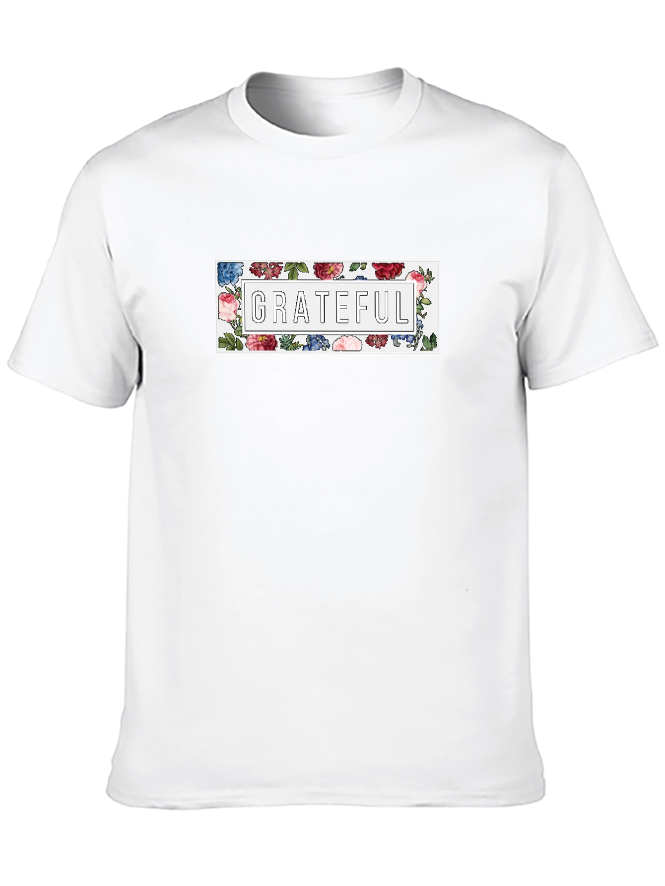 Grateful Floral Graphic T-Shirt