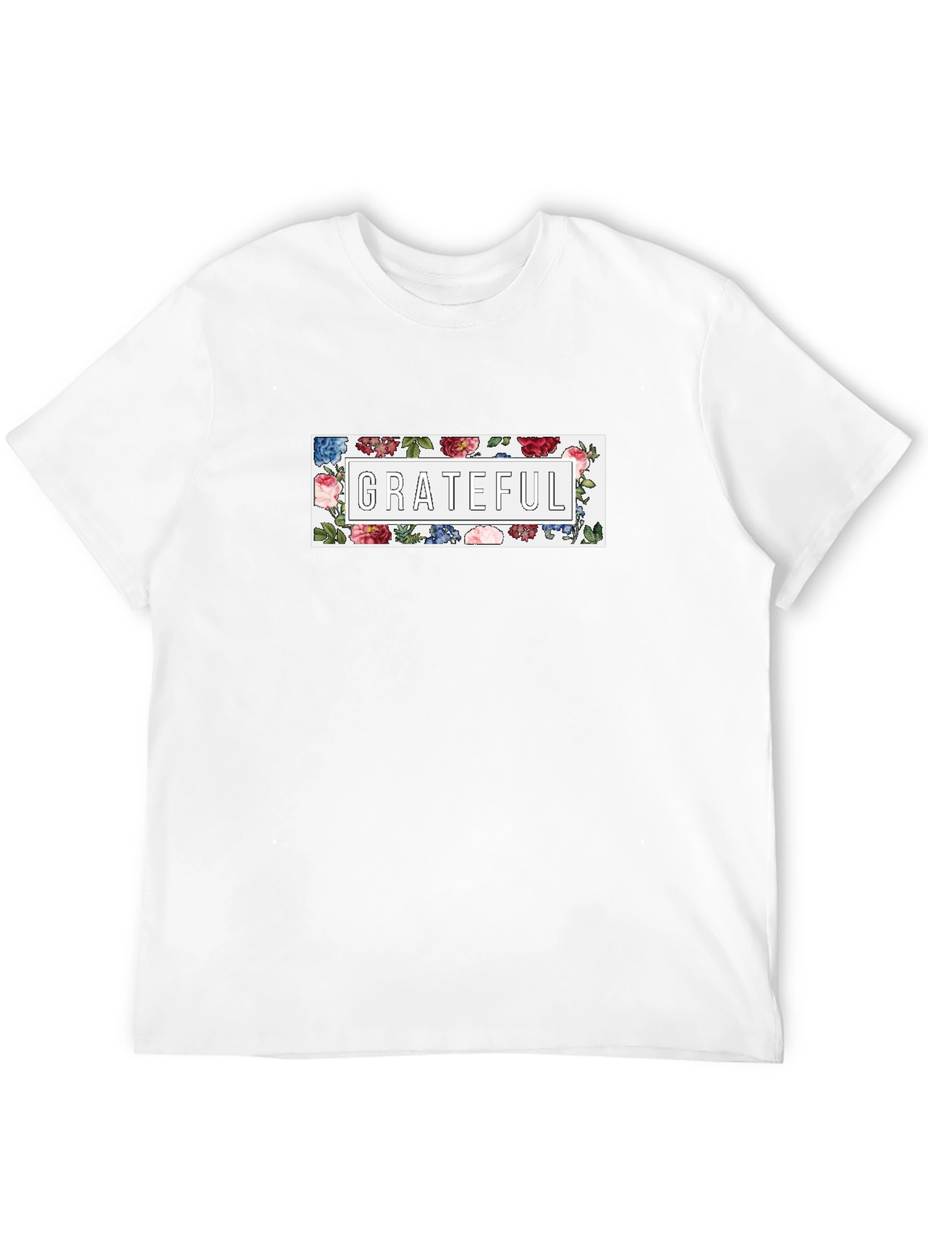 Grateful Floral Graphic T-Shirt