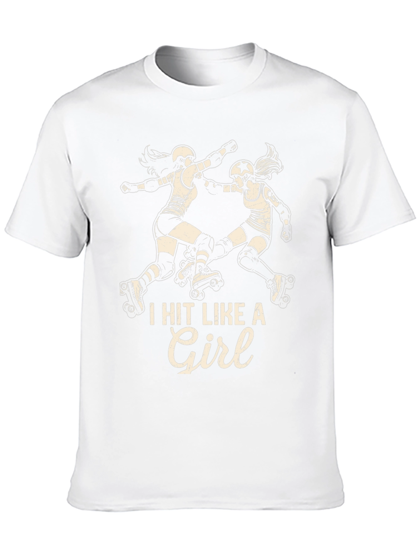 I Hit Like A Girl Roller Derby Graphic Tee