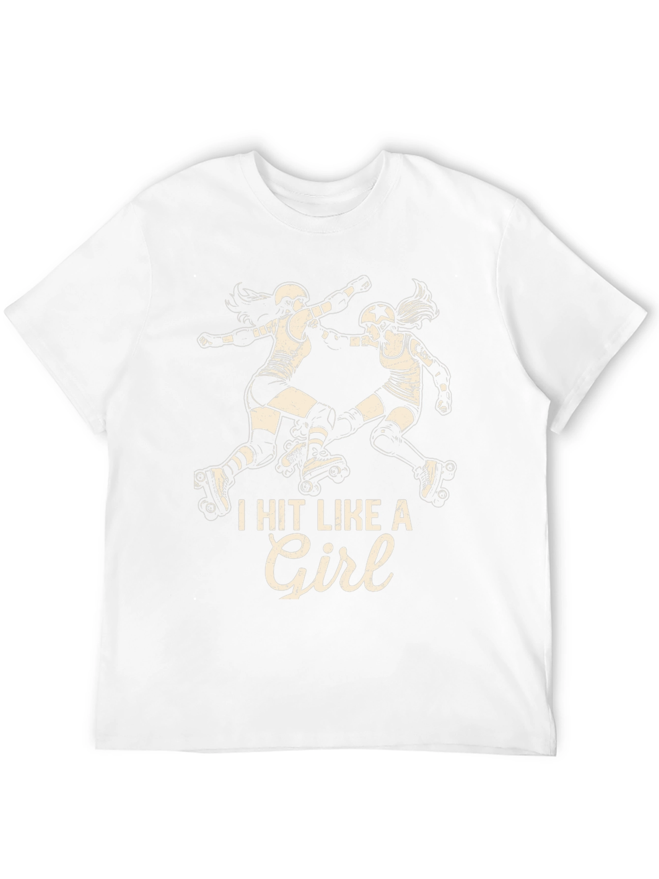 I Hit Like A Girl Roller Derby Graphic Tee
