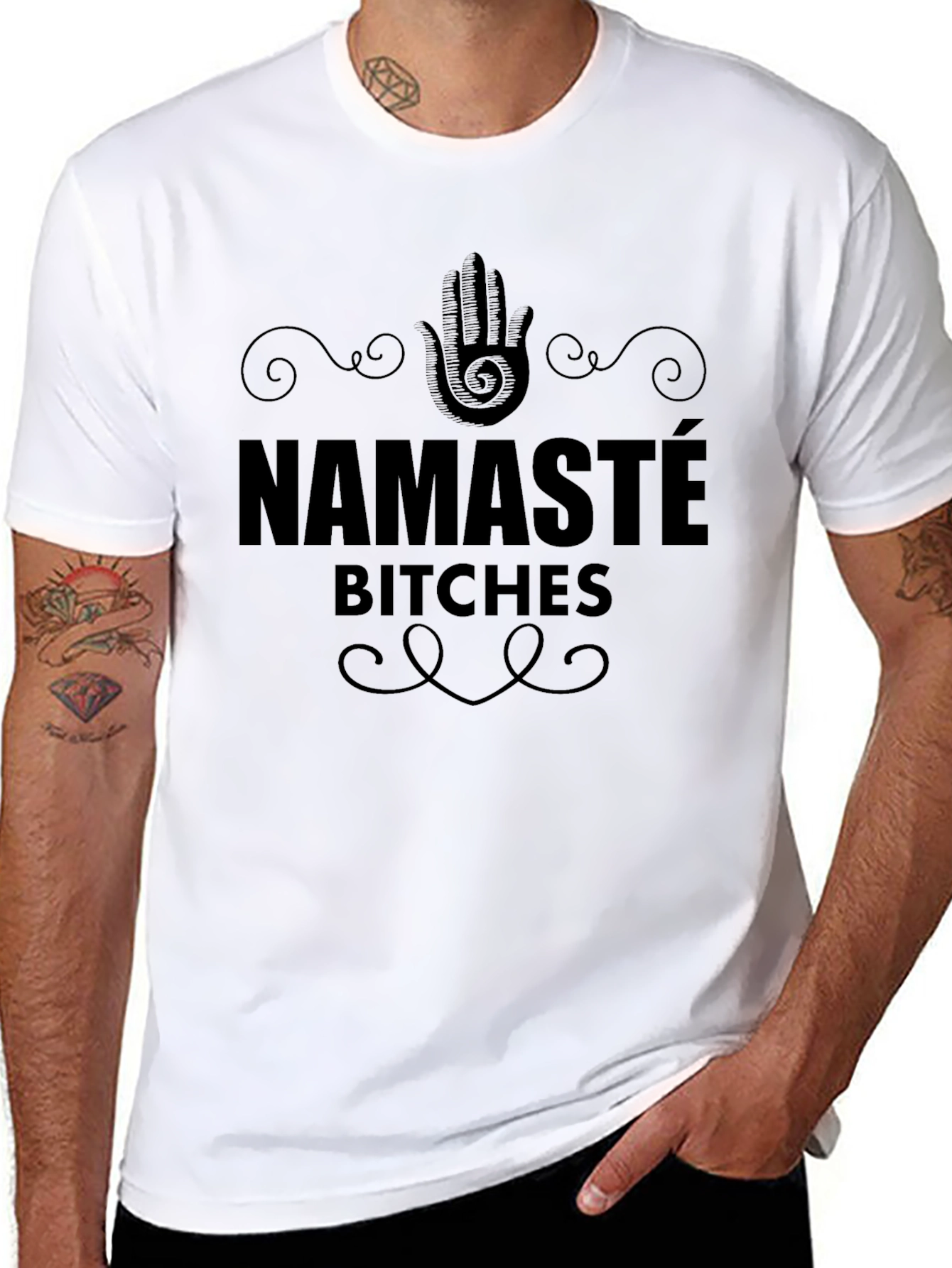 Namaste Bitches Graphic Tee - Relaxed Fit