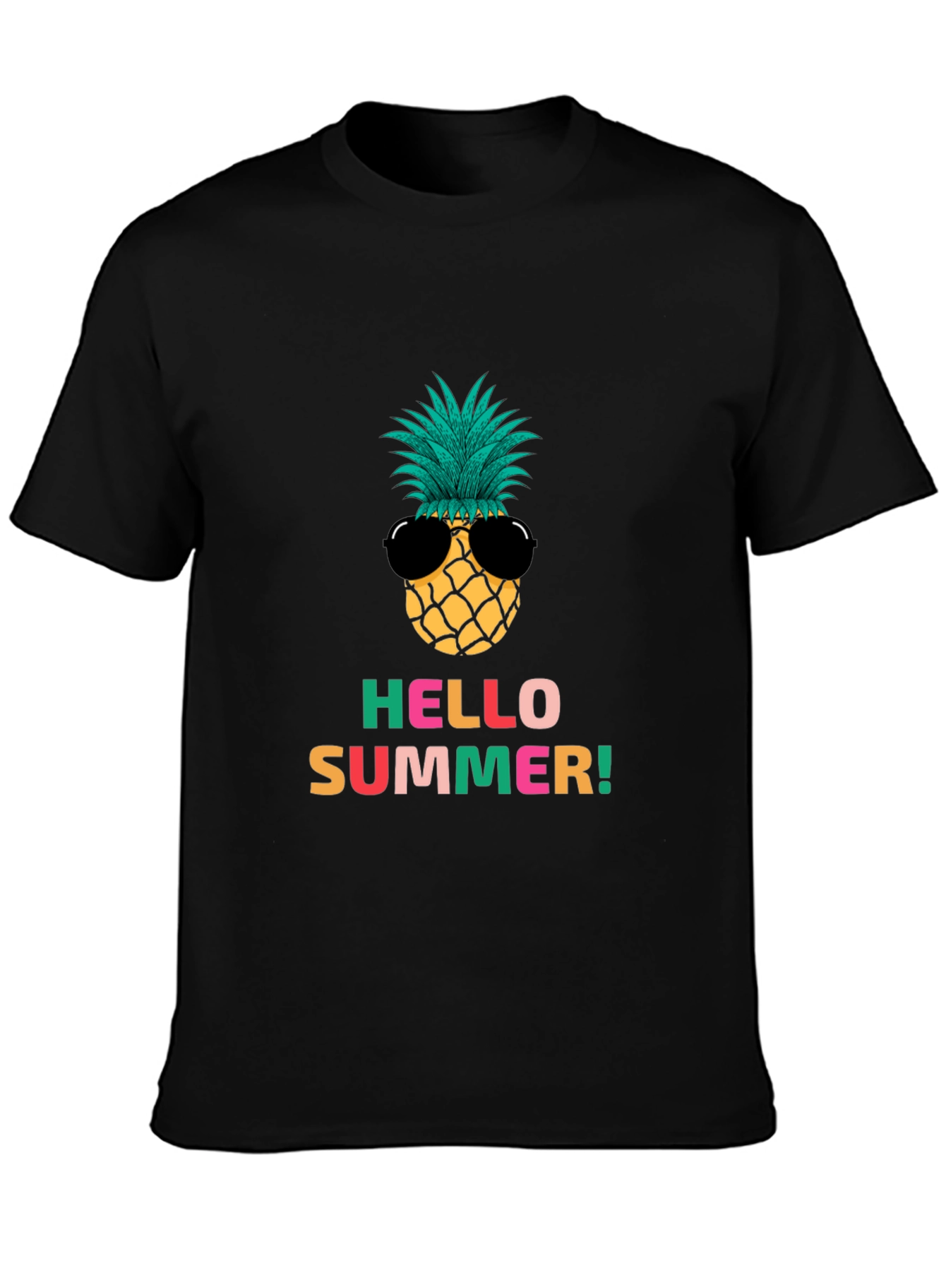 Hello Summer Pineapple Graphic Tee