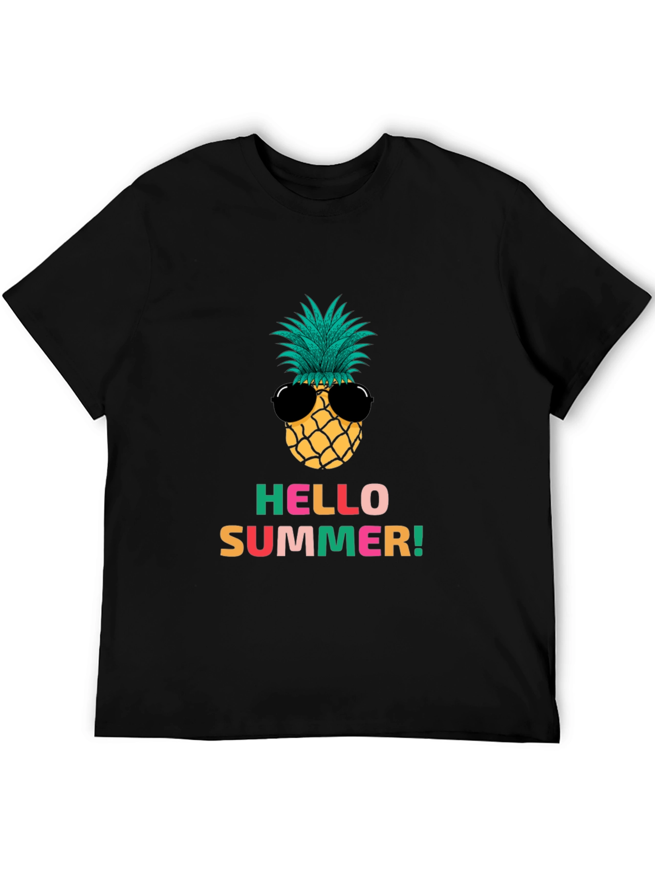 Hello Summer Pineapple Graphic Tee