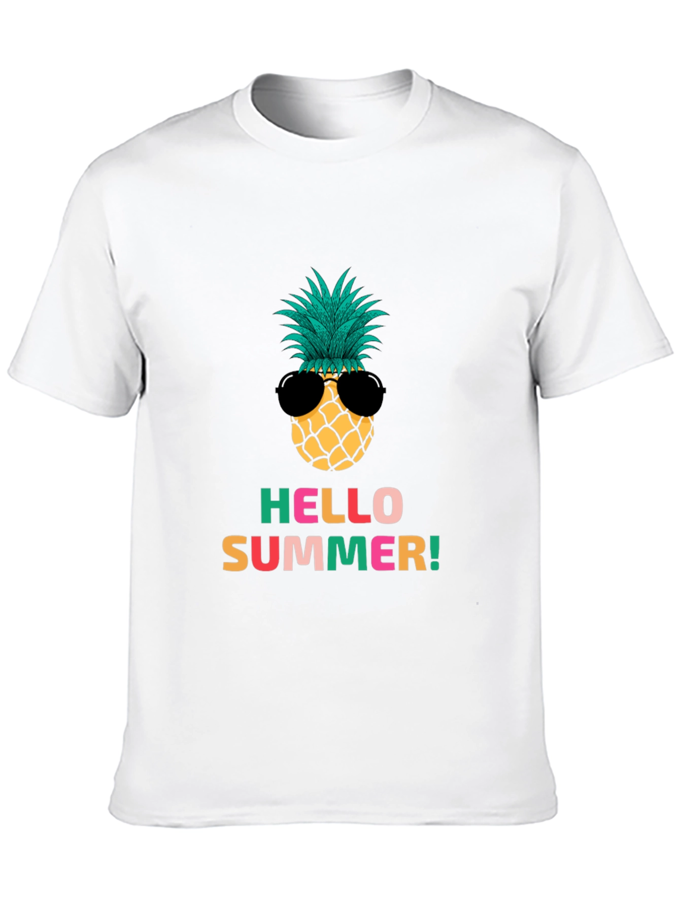 Hello Summer Pineapple Graphic Tee