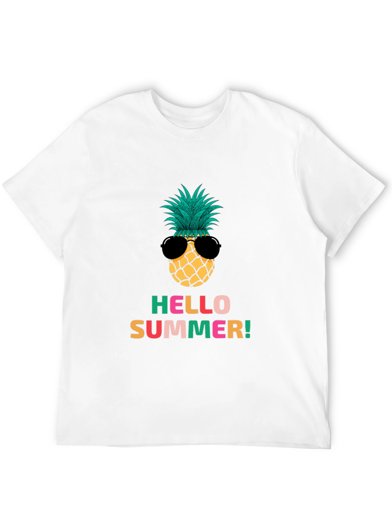 Hello Summer Pineapple Graphic Tee