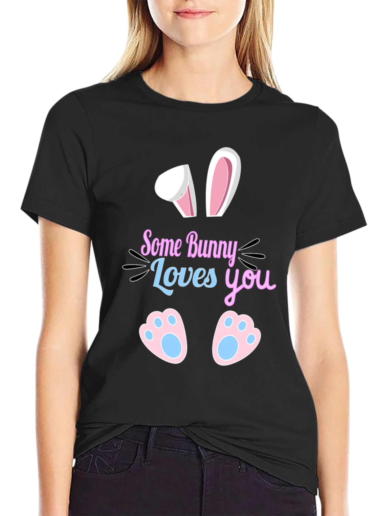 Some Bunny Loves You Graphic Tee