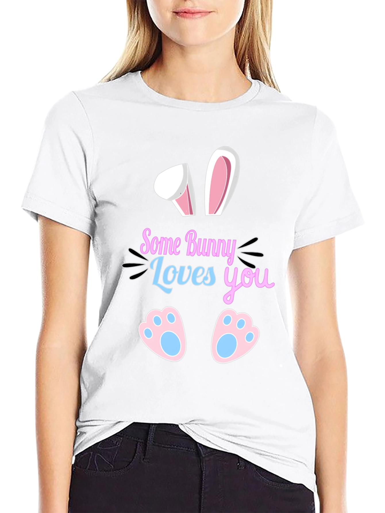 Some Bunny Loves You Graphic Tee