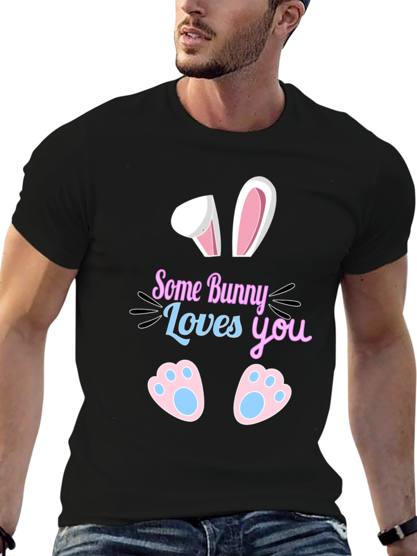 Some Bunny Loves You Graphic Tee