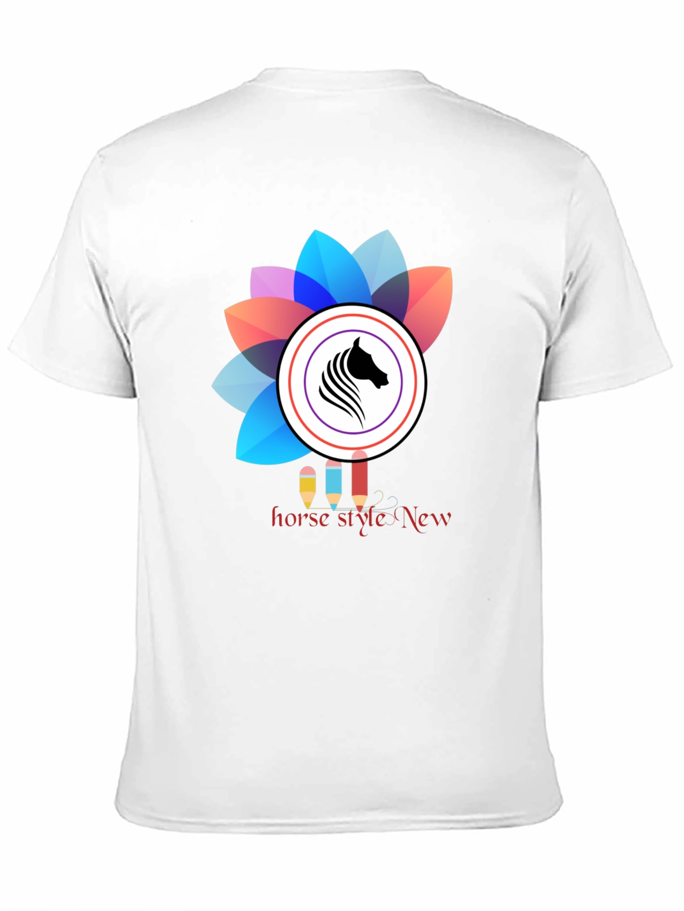 Horse Style Graphic Tee - Black Unisex T-Shirt
