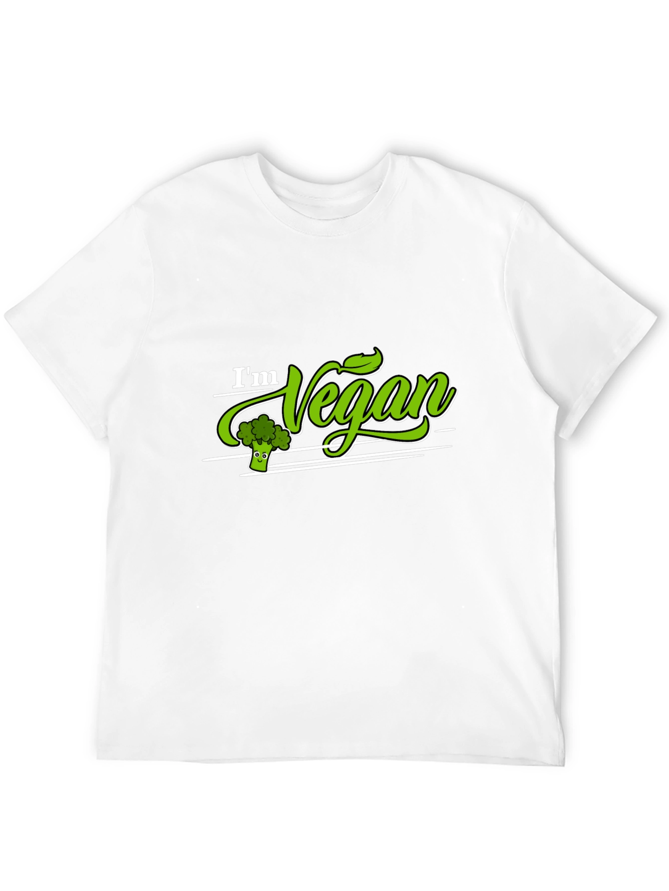 Im Vegan T-Shirt Broccoli Green Graphic Tee