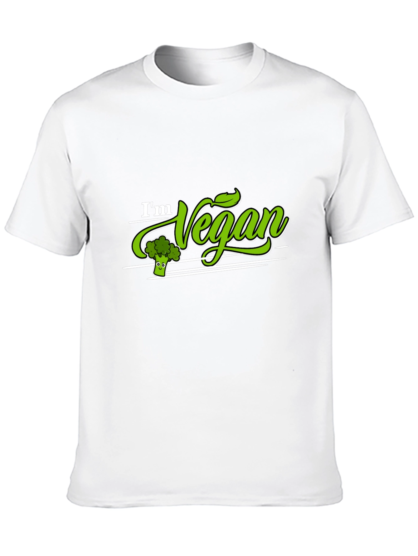 Im Vegan T-Shirt Broccoli Green Graphic Tee