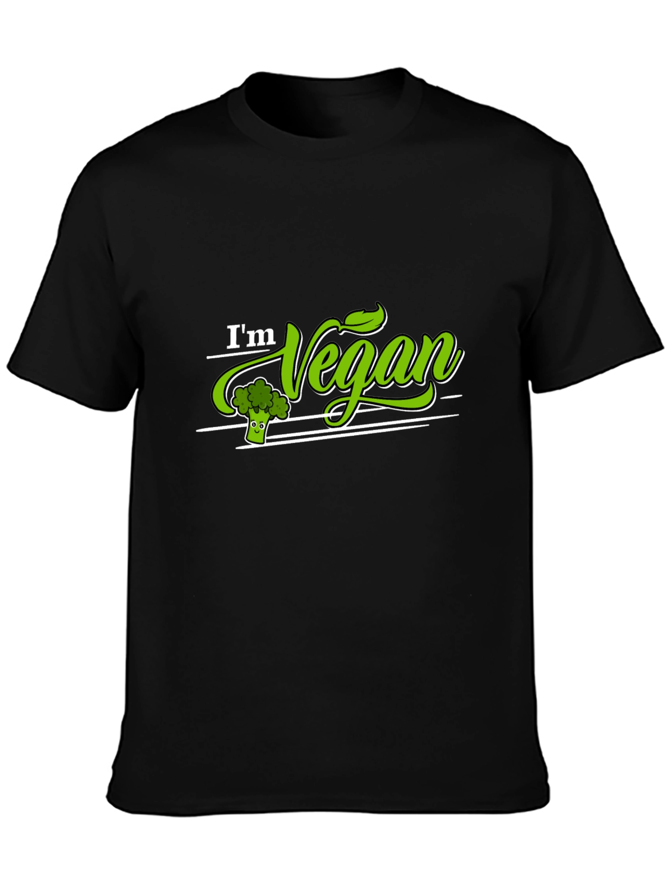 Im Vegan T-Shirt Broccoli Green Graphic Tee