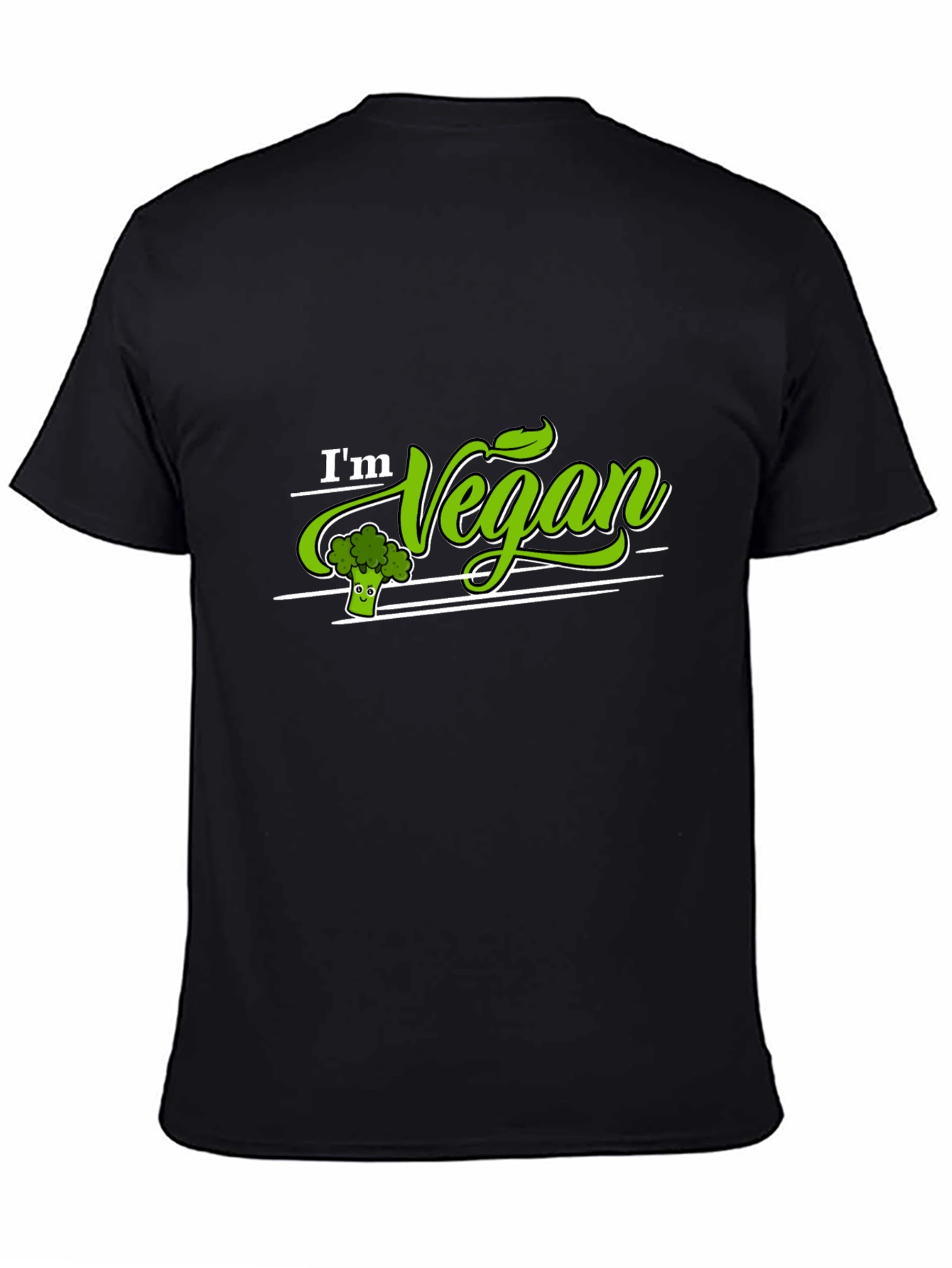 Im Vegan T-Shirt Broccoli Green Graphic Tee