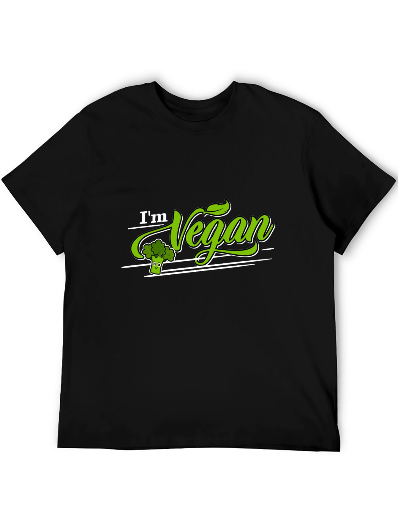 Im Vegan T-Shirt Broccoli Green Graphic Tee