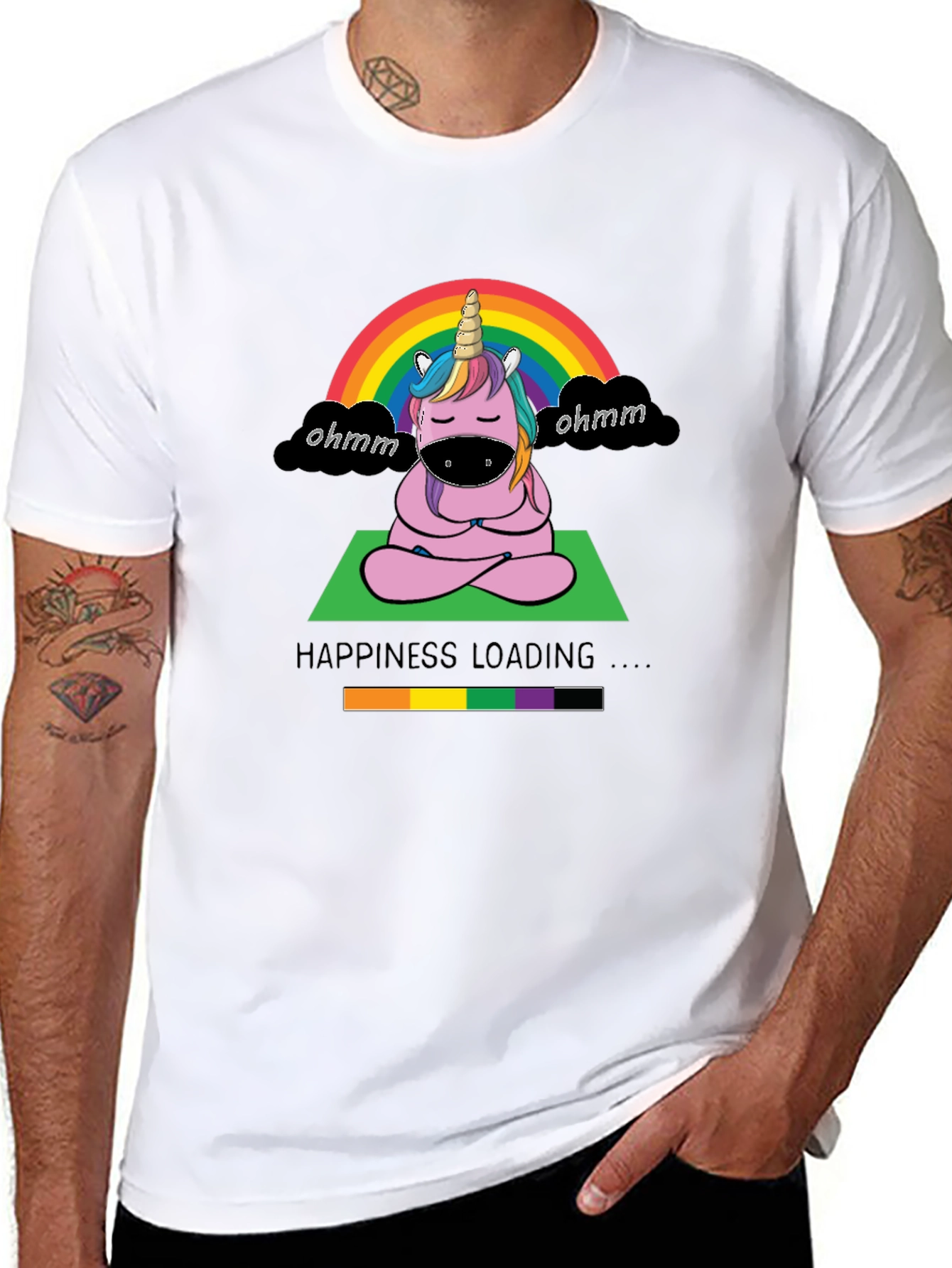 Unicorn Yoga Tee - Happiness Loading