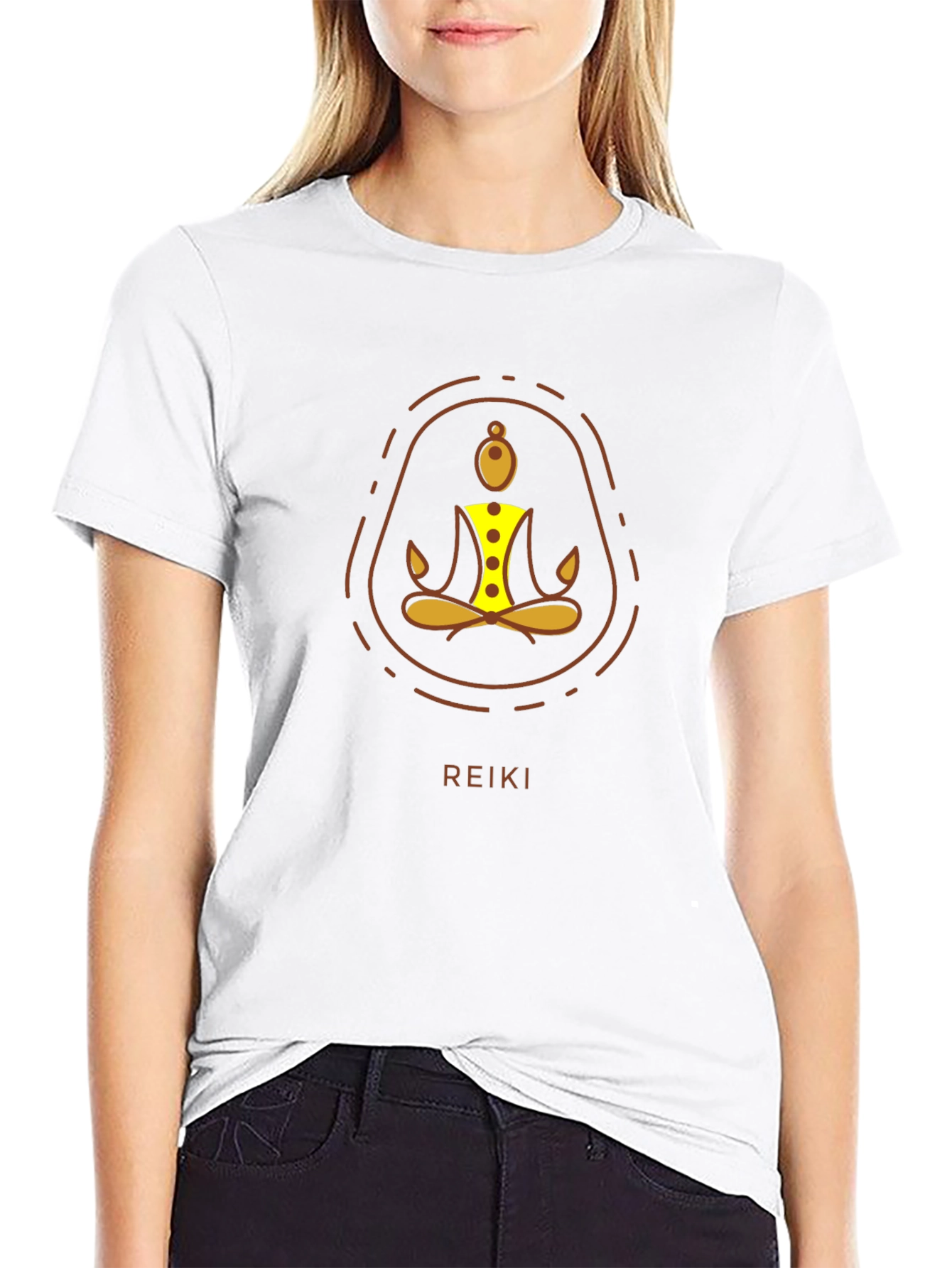 Reiki Meditation T-Shirt - Black - Unisex