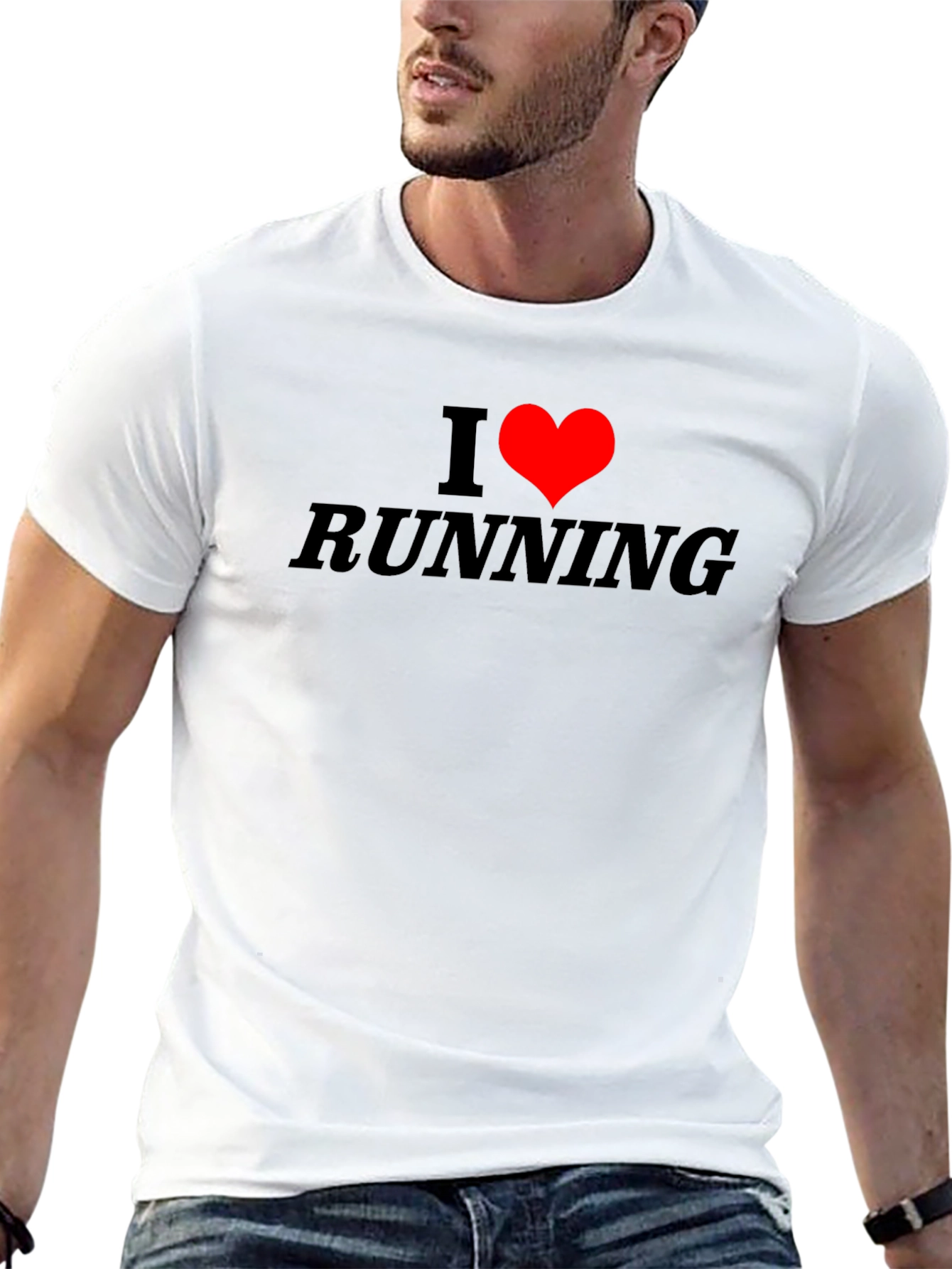I Heart Running Black T-Shirt