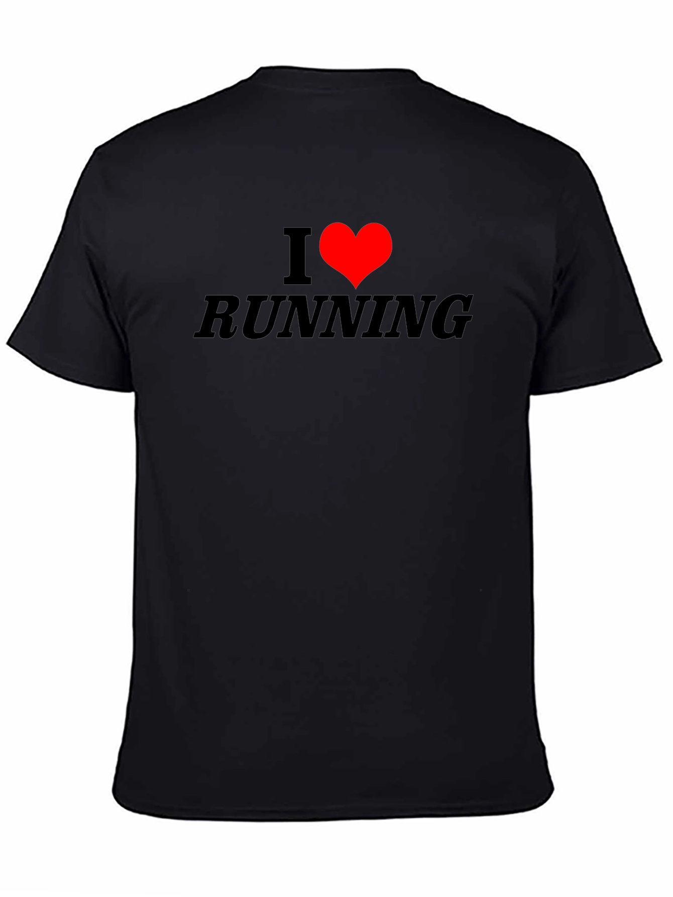 I Heart Running Black T-Shirt