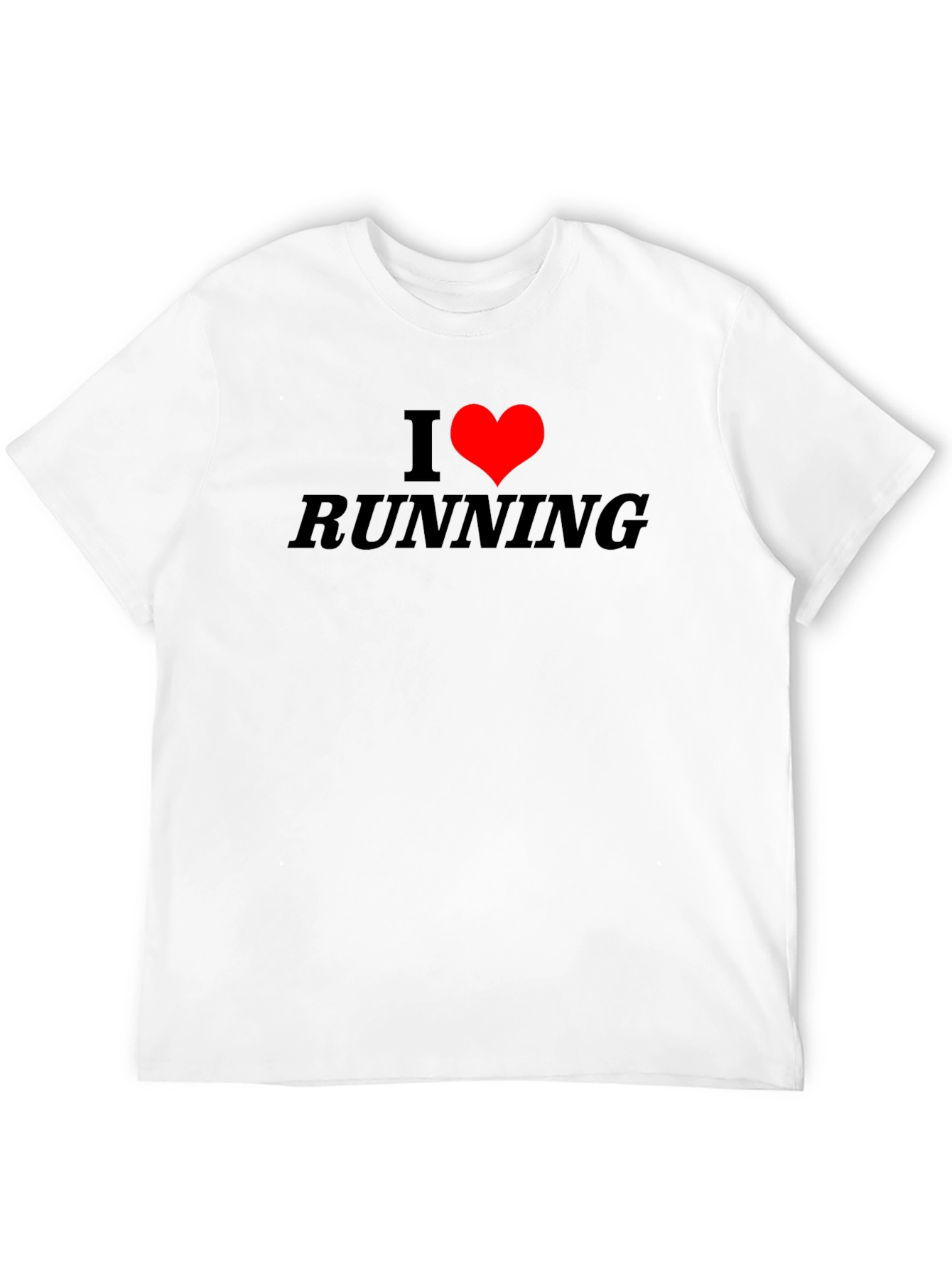 I Heart Running Black T-Shirt