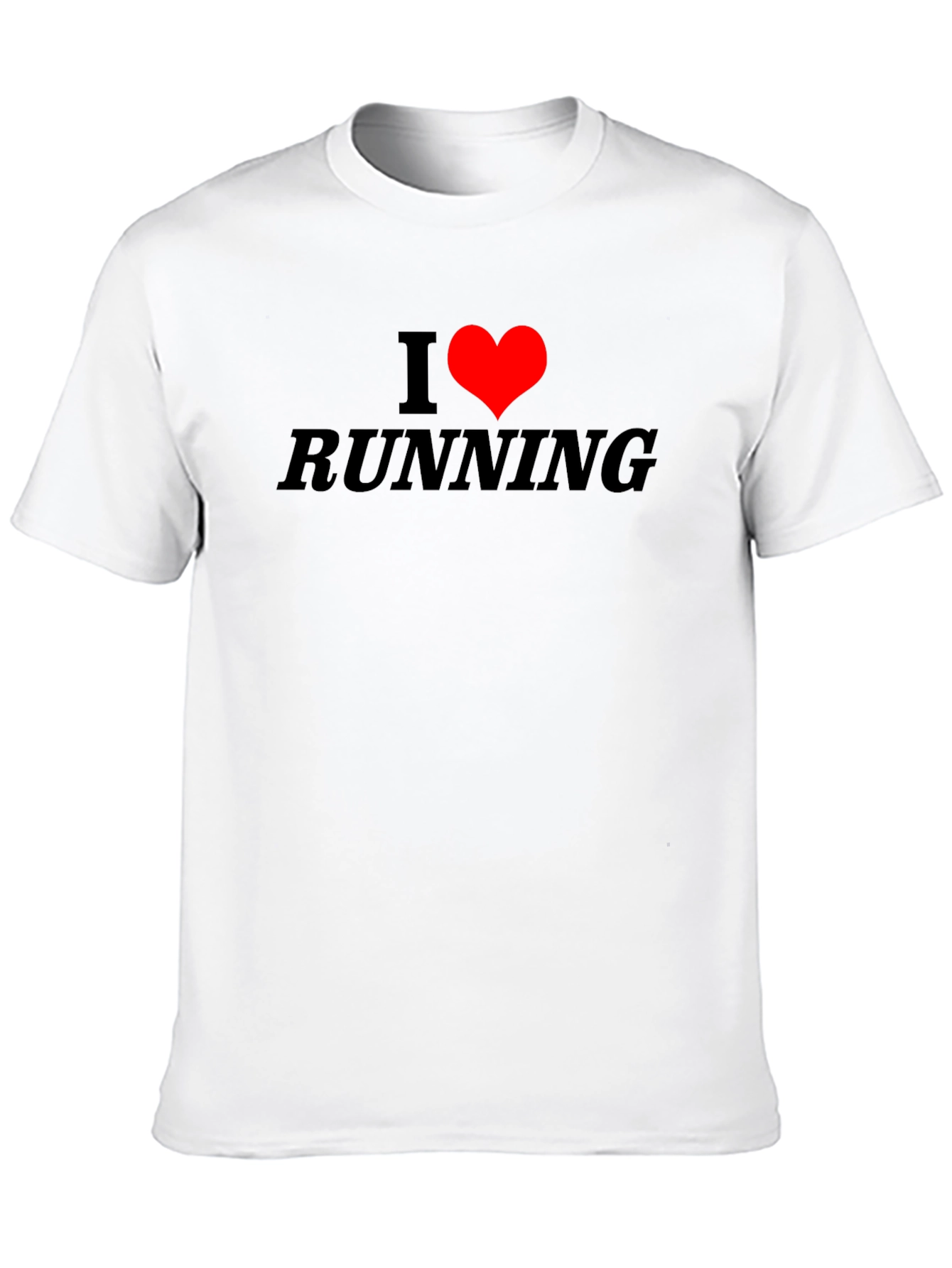 I Heart Running Black T-Shirt