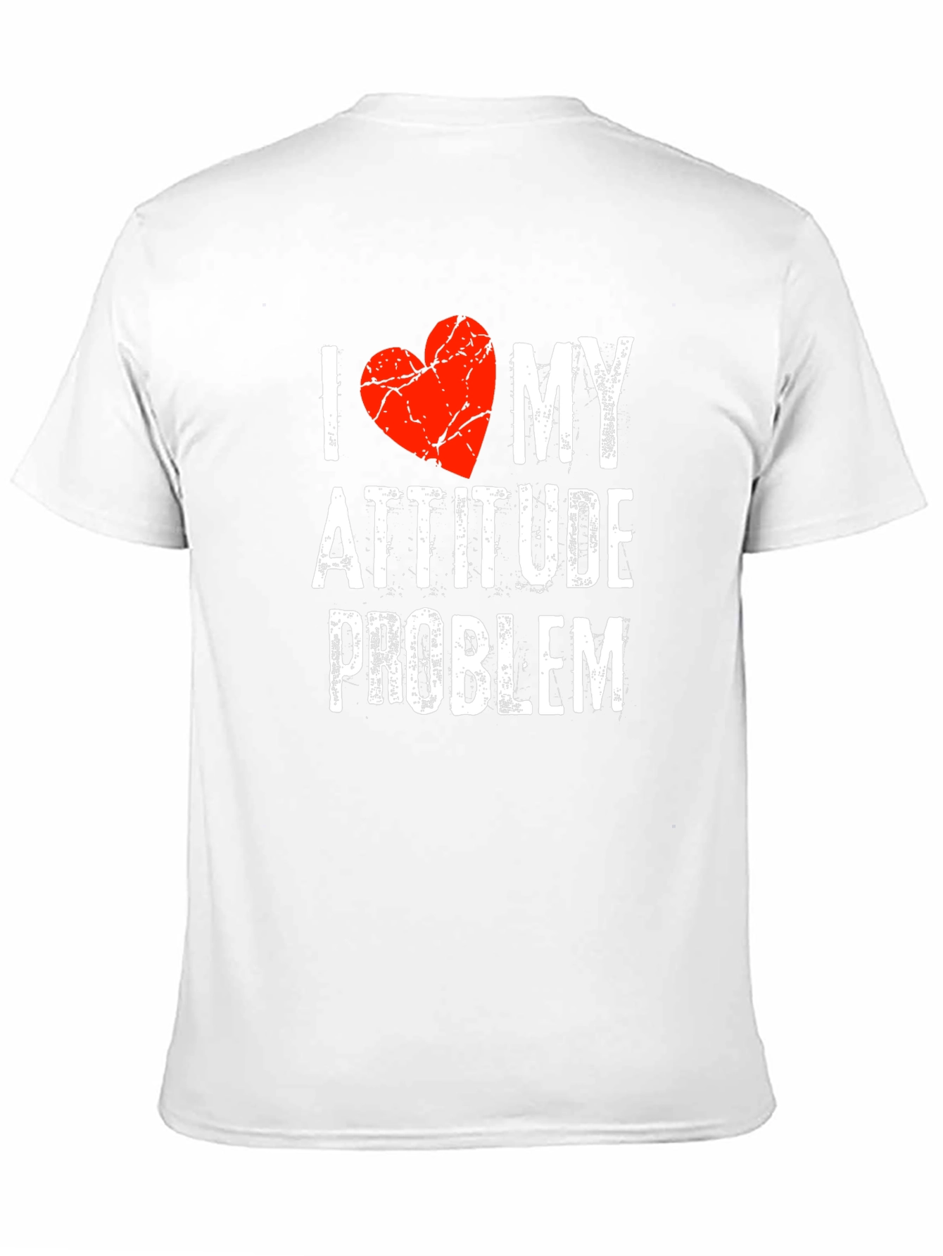 I Heart My Attitude Problem Novelty Graphic Tee